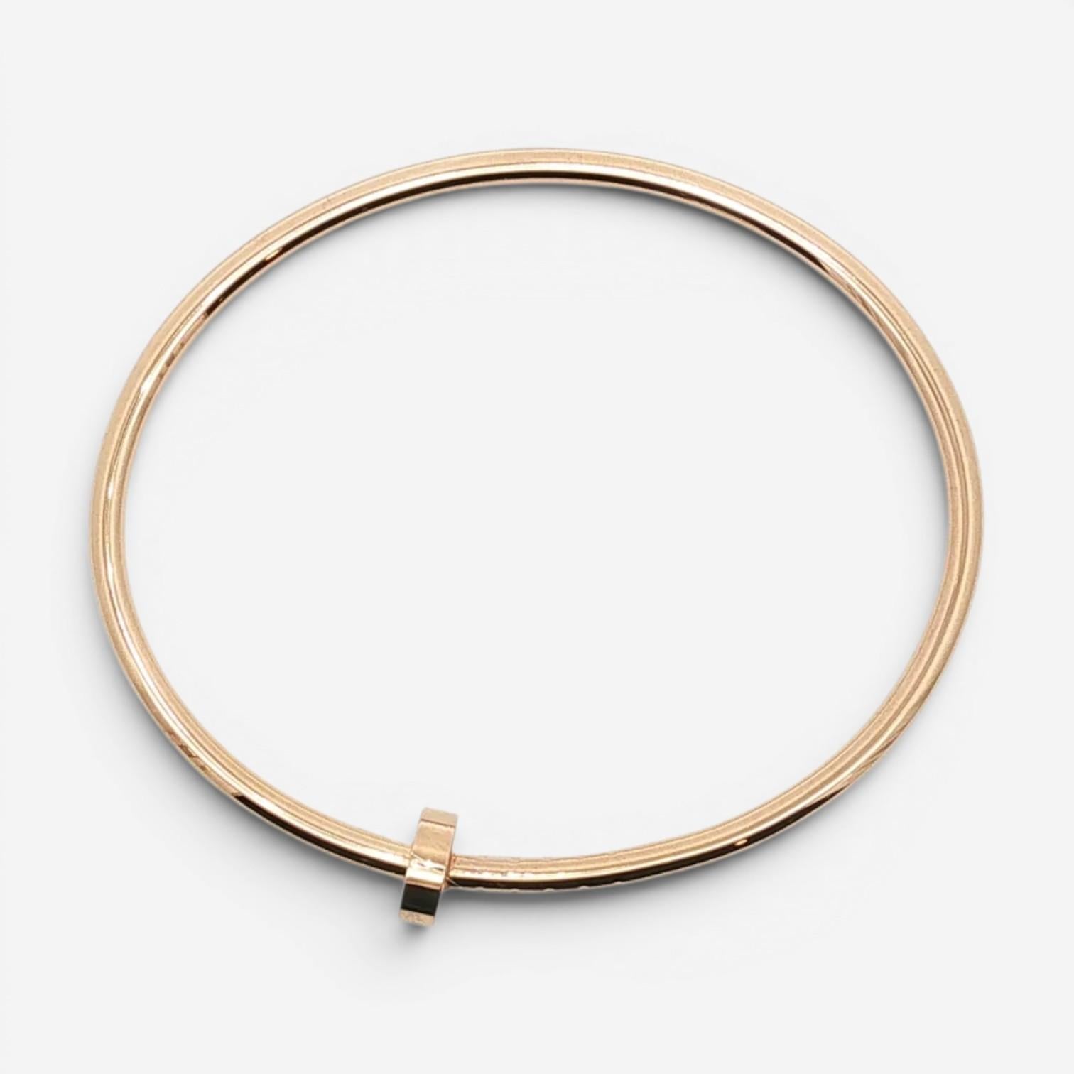 Cartier Juste Un Clou 18K Rose Gold Bangle Bracelet B6062515 — view 4
