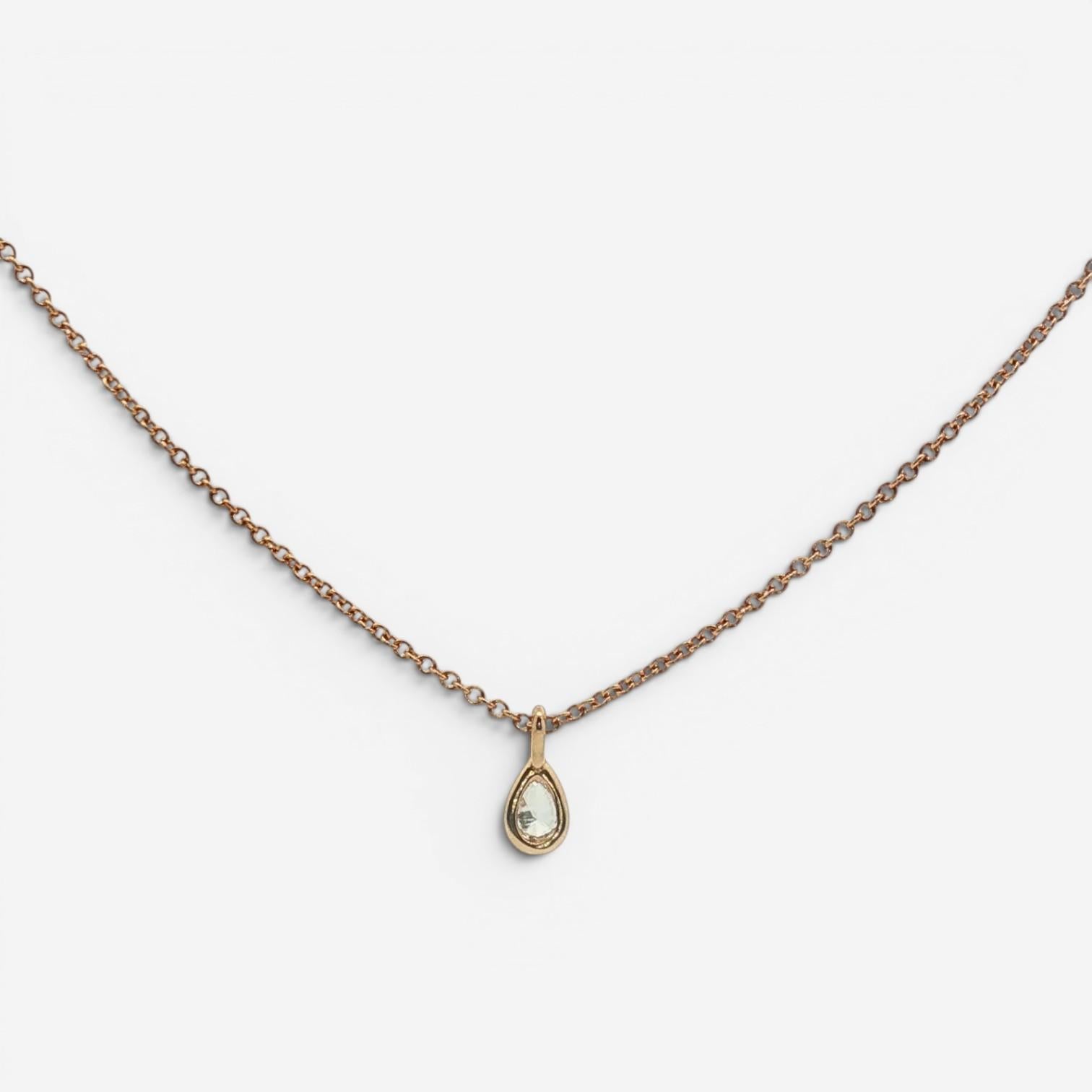 Tiffany & Co. Diamond by the Yard 18K Rose Gold Pendant Necklace 33079397