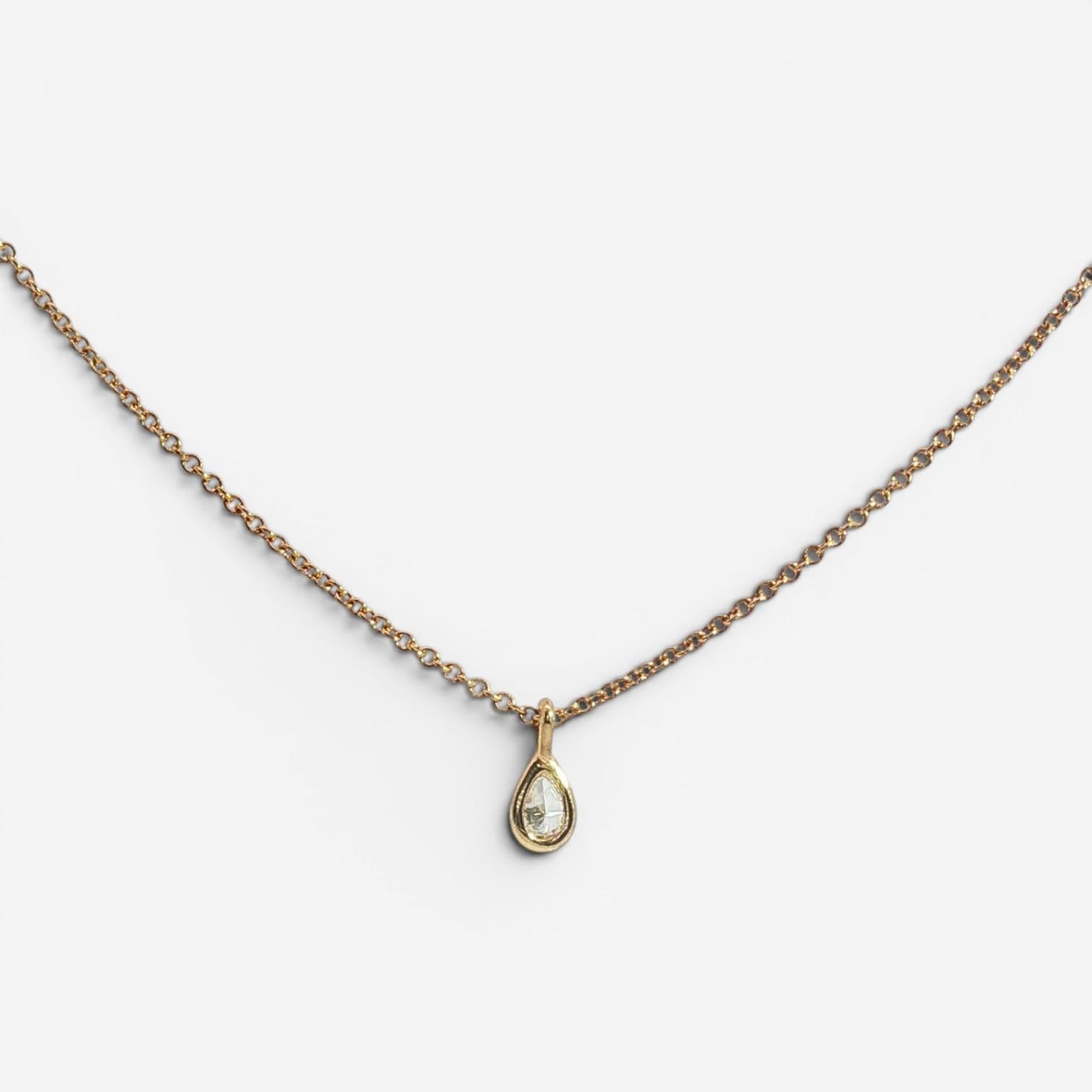Tiffany & Co. Diamond by the Yard 18K Rose Gold Pendant Necklace 33079397 — view 2
