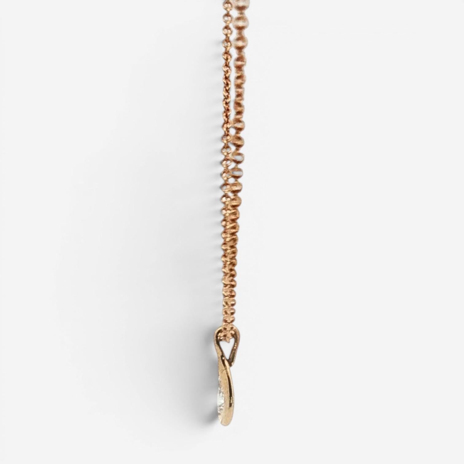 Tiffany & Co. Diamond by the Yard 18K Rose Gold Pendant Necklace 33079397 — view 3