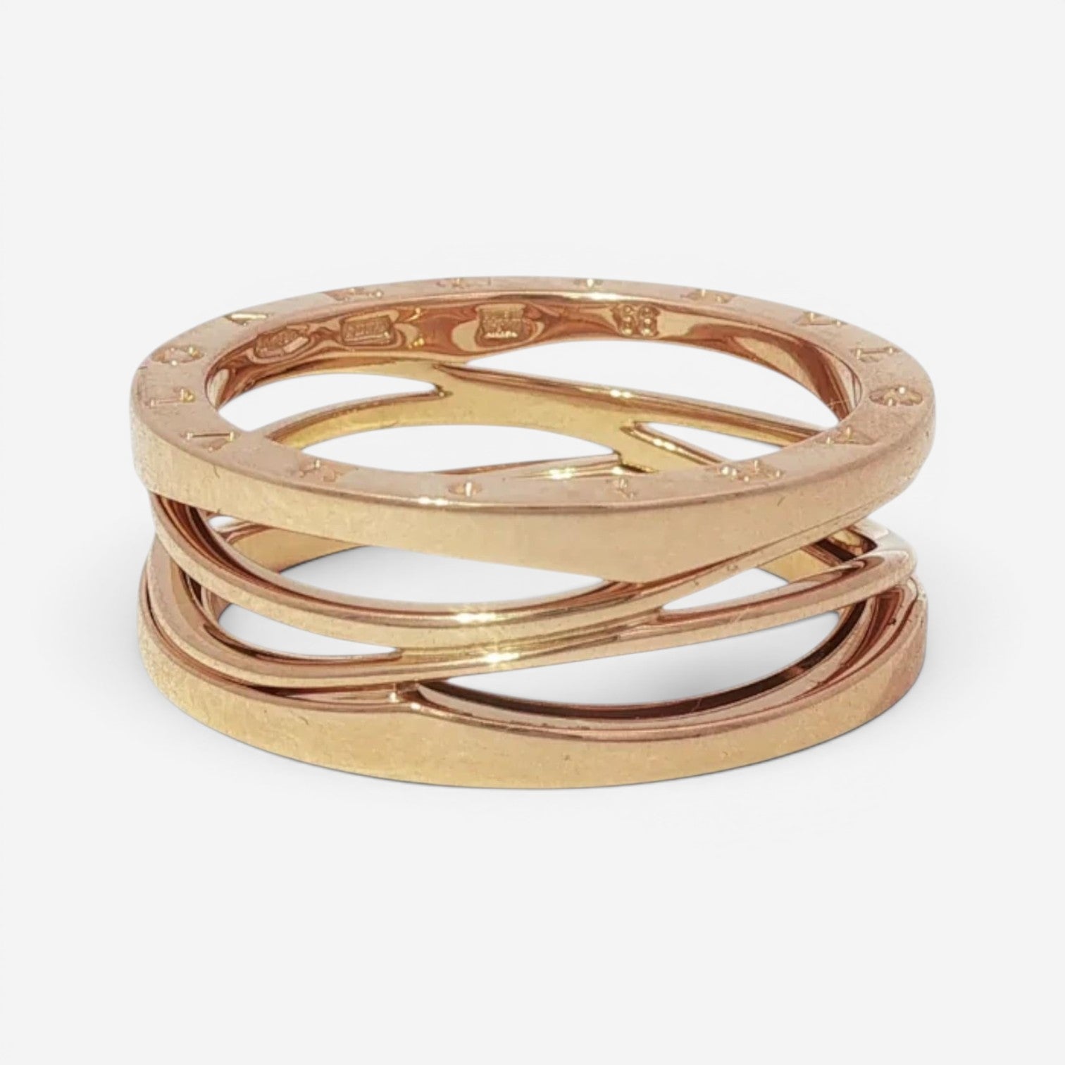 Bulgari B.zero1 18K Rose Gold Ring Sz. 12.5 H3XH4K
