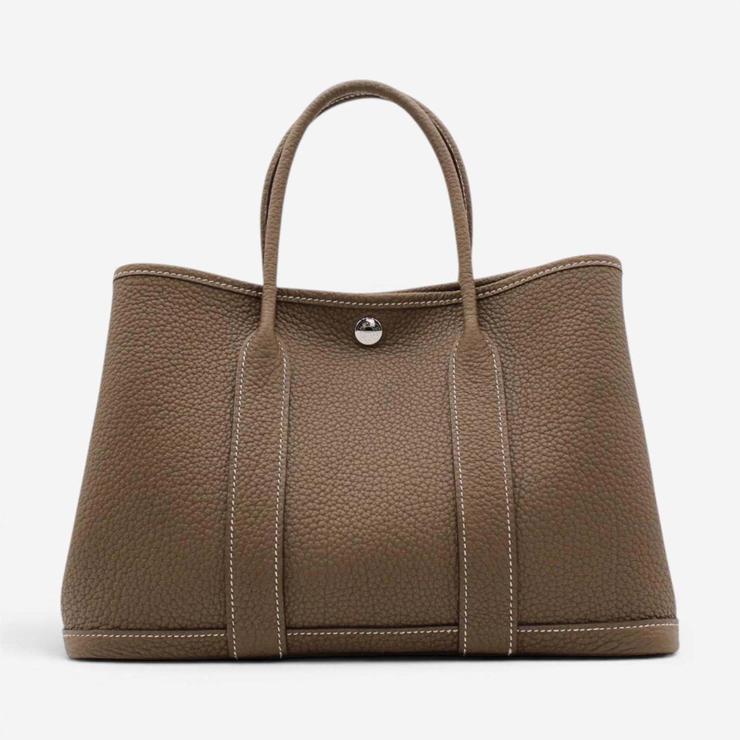 Hermès Garden Party 30 Etoupe Negonda Leather Tote Bag 051568CK