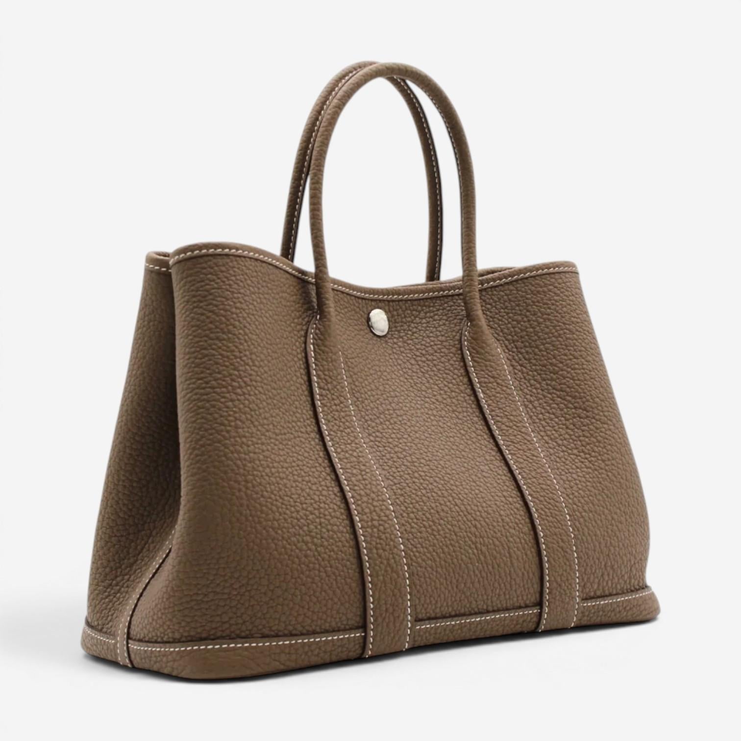Hermès Garden Party 30 Etoupe Negonda Leather Tote Bag 051568CK — view 2