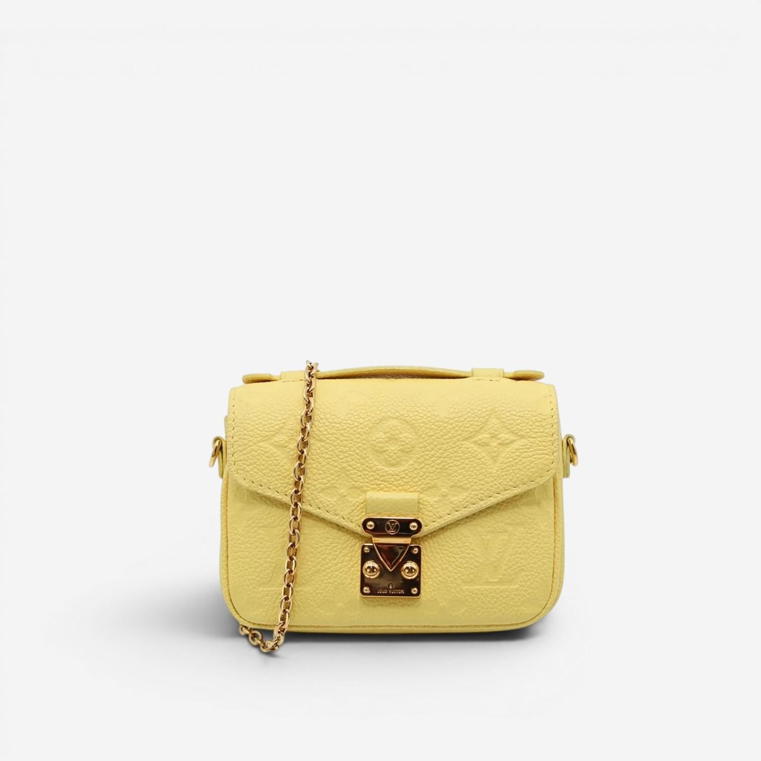 Louis Vuitton Metis Micro Yellow Monogram Empreinte Leather Crossbody Bag M81407