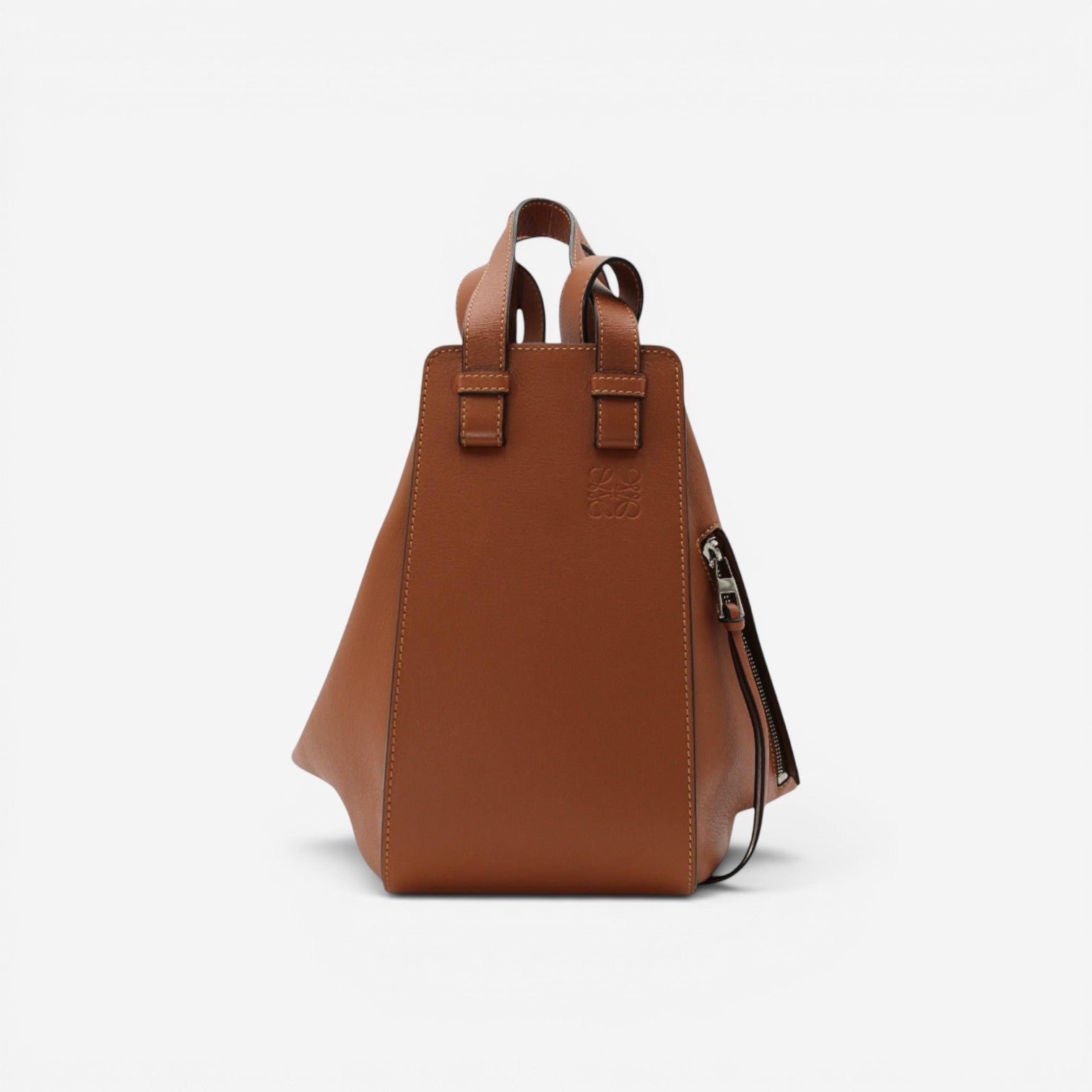 Loewe Hammock Small Brown Leather Handbag 38730S35 — view 2