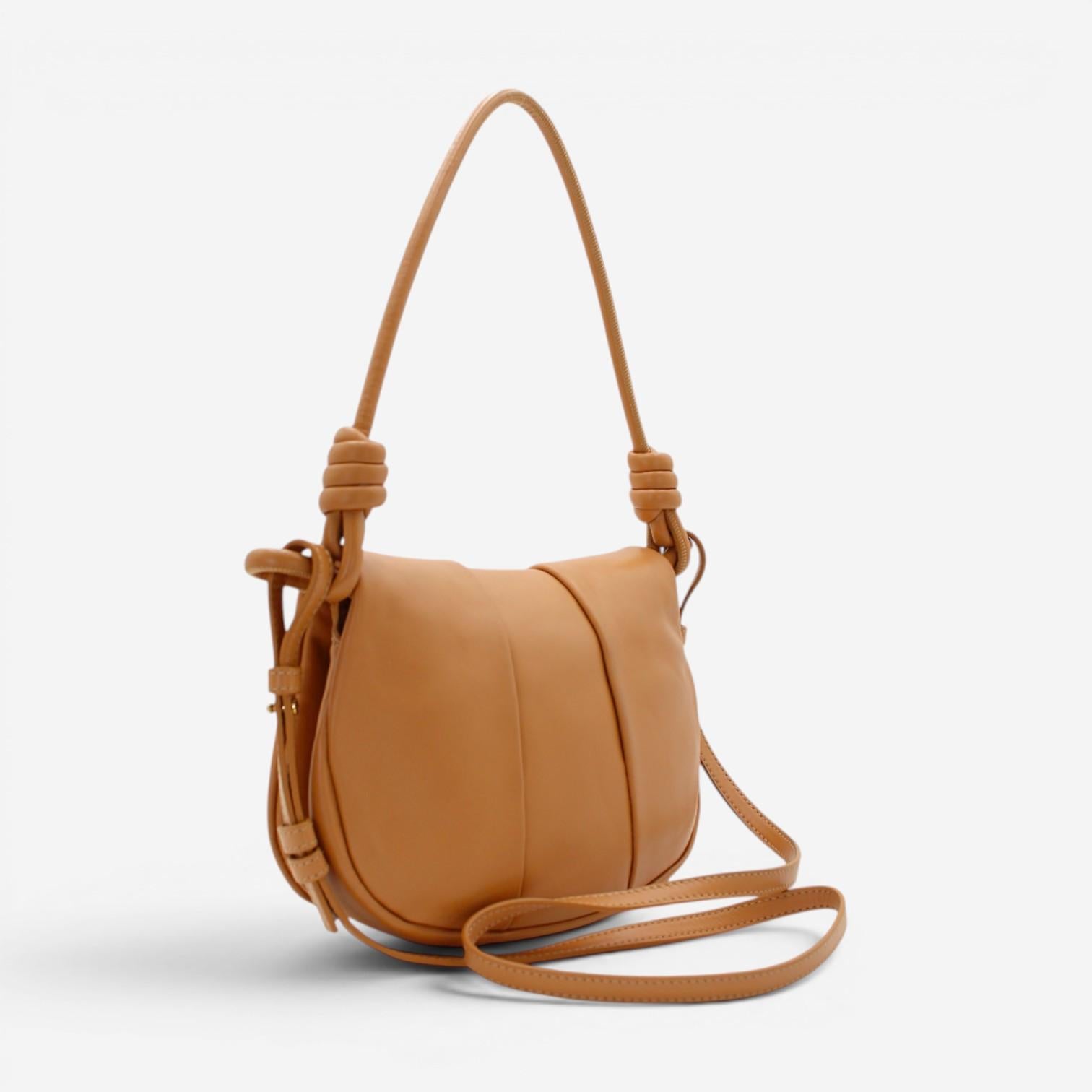 Loewe Paseo Satchel Beige Leather Shoulder Bag A709Q89X01 — view 2