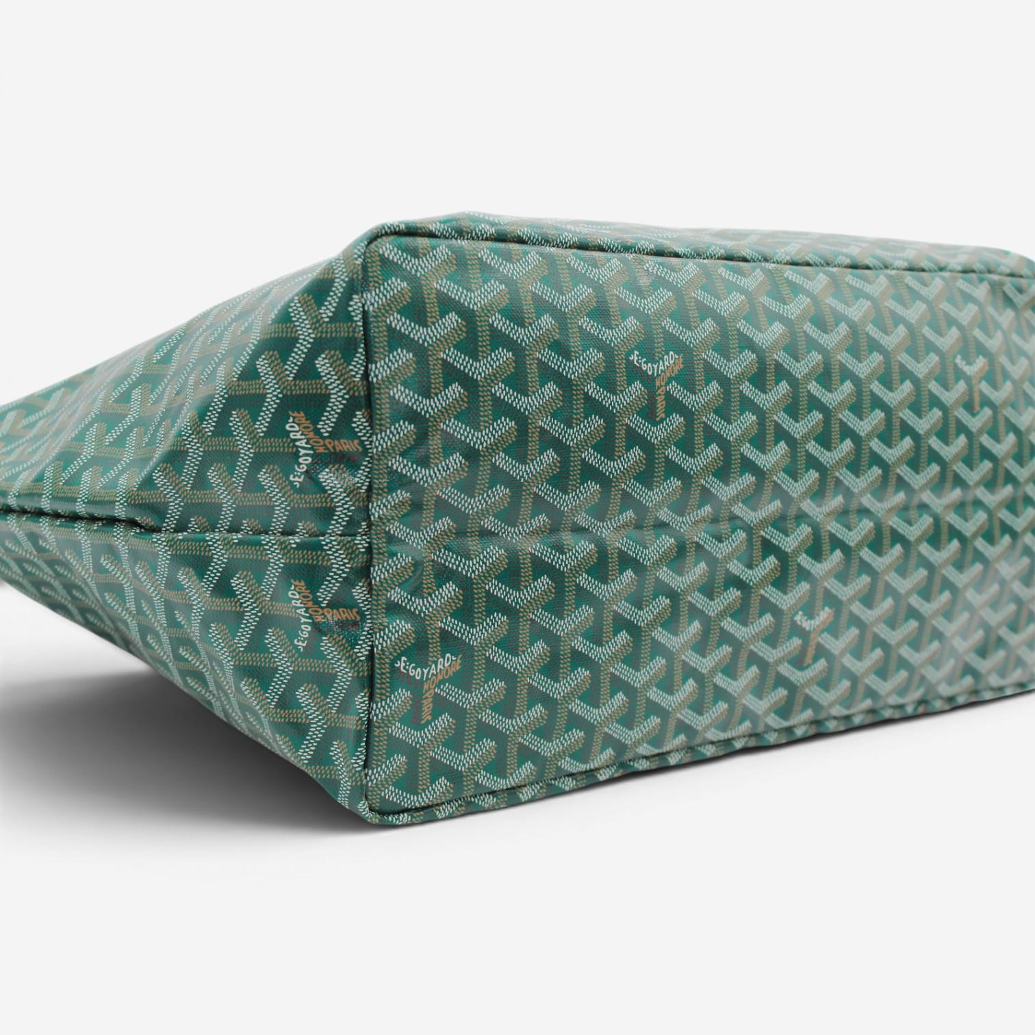 Goyard Saint Louis GM Green Coated Canvas Tote Bag 2600038794926 — view 4