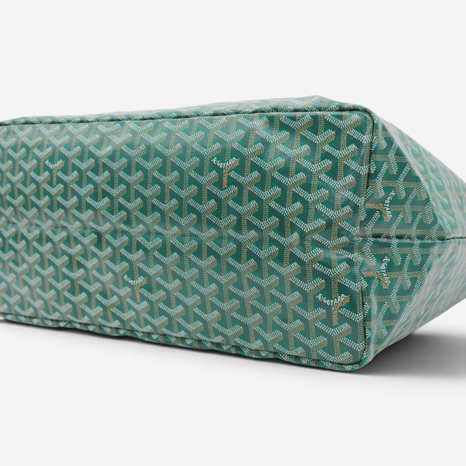 Goyard Saint Louis GM Green Coated Canvas Tote Bag 2600038794926 — view 5