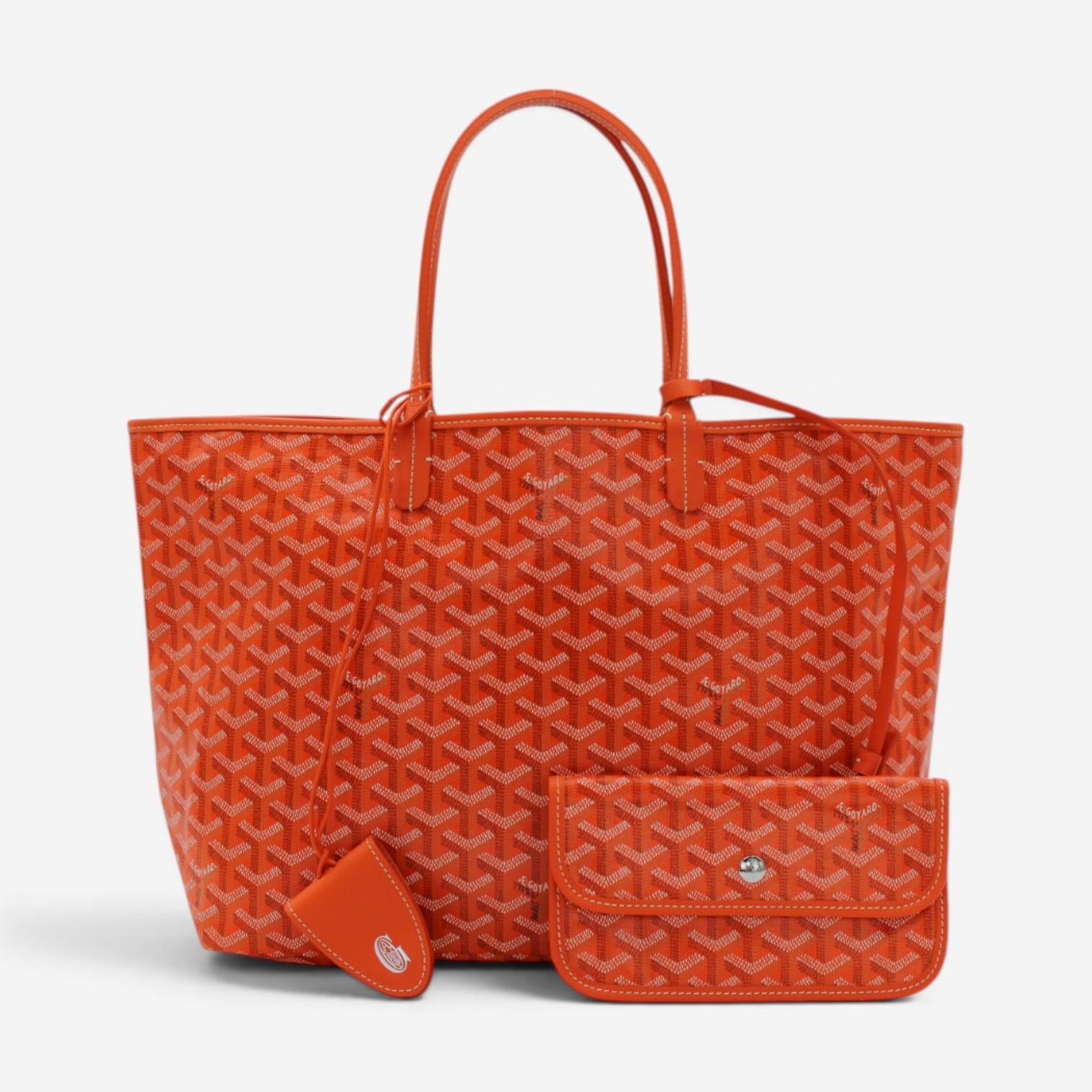 Goyard Saint Louis PM Orange Coated Canvas Tote Bag 2600038794971