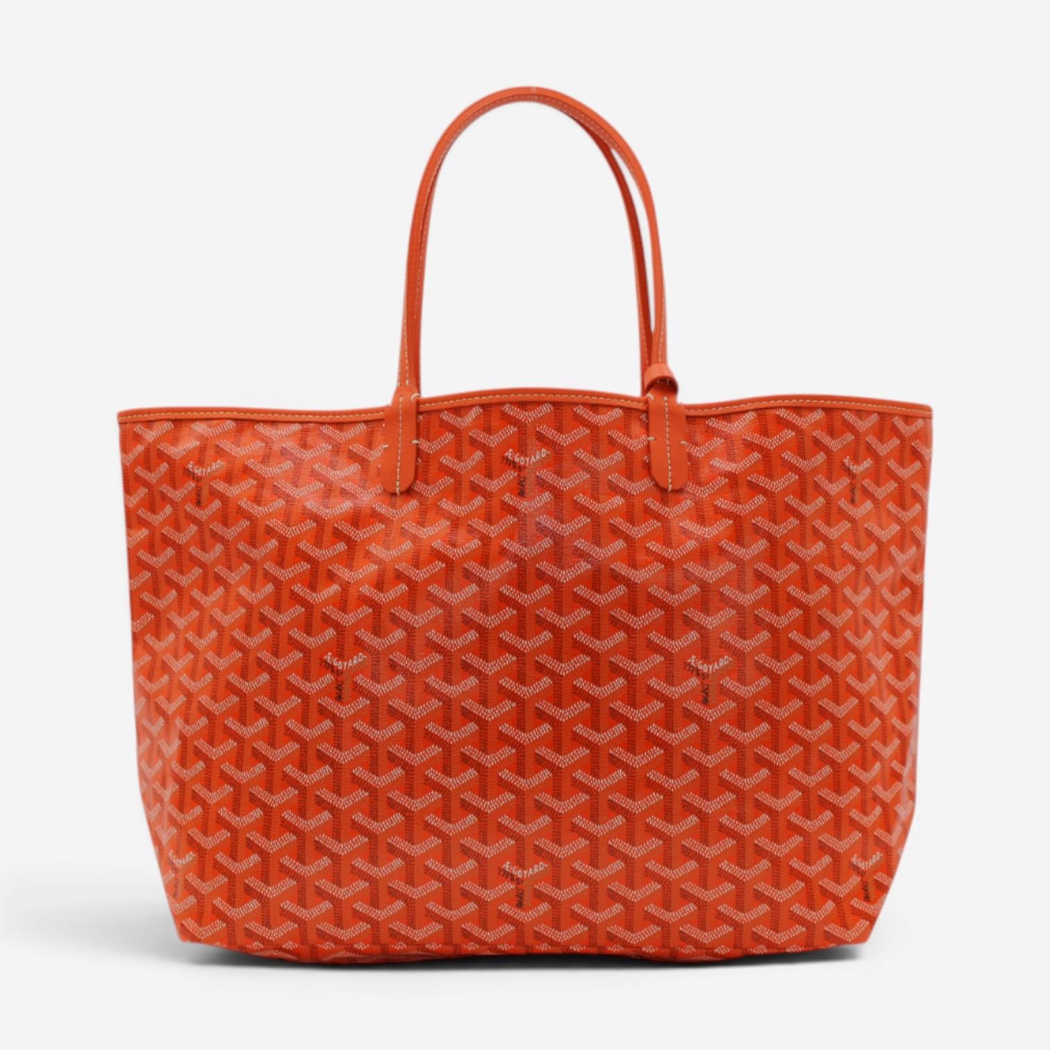 Goyard Saint Louis PM Orange Coated Canvas Tote Bag 2600038794971 — view 2