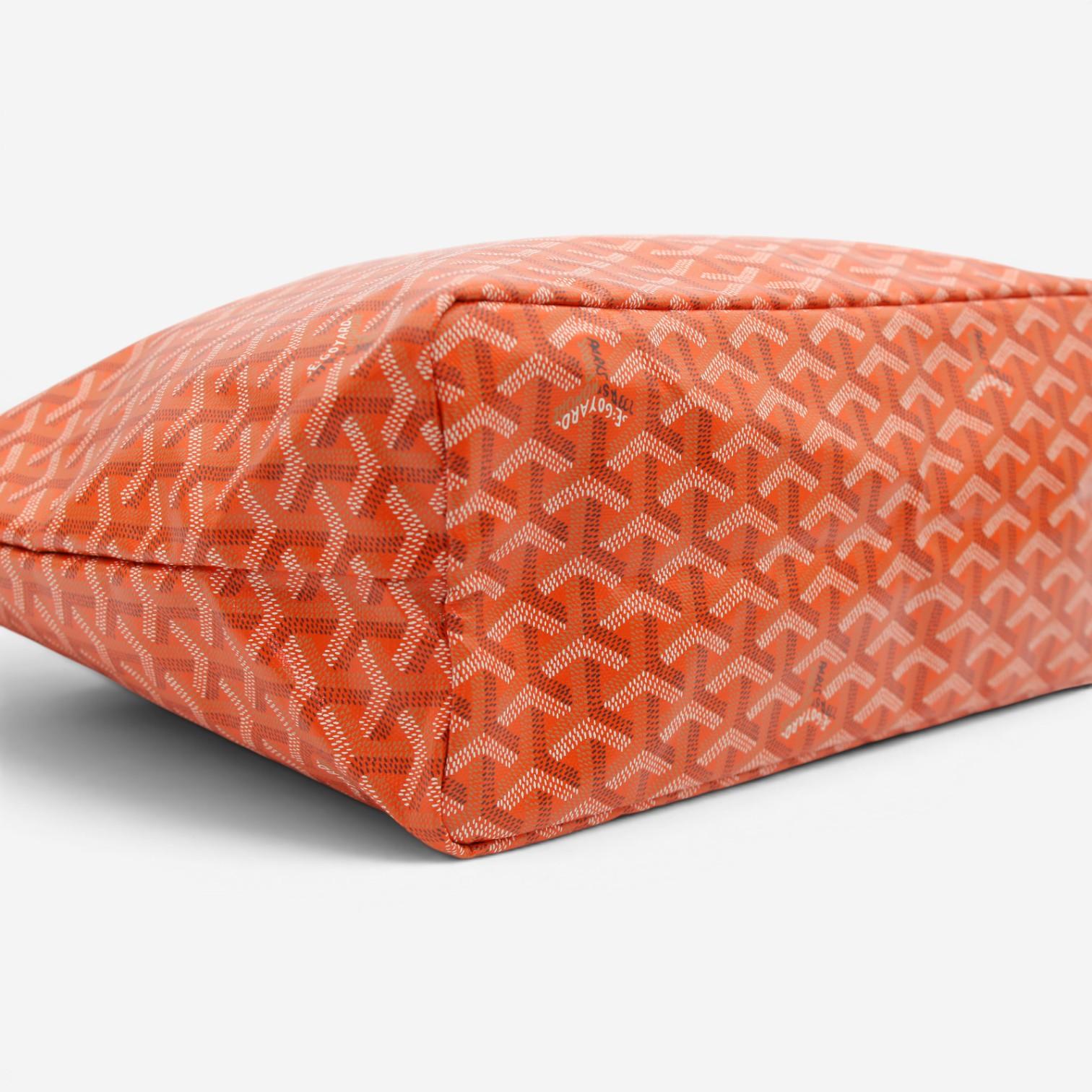 Goyard Saint Louis PM Orange Coated Canvas Tote Bag 2600038794971 — view 4