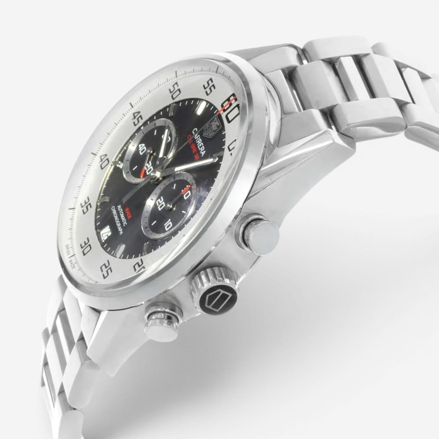 Tag Heuer Carrera Chronograph Stainless Steel Automatic Men's Watch CAR2B11.BA07 — view 2