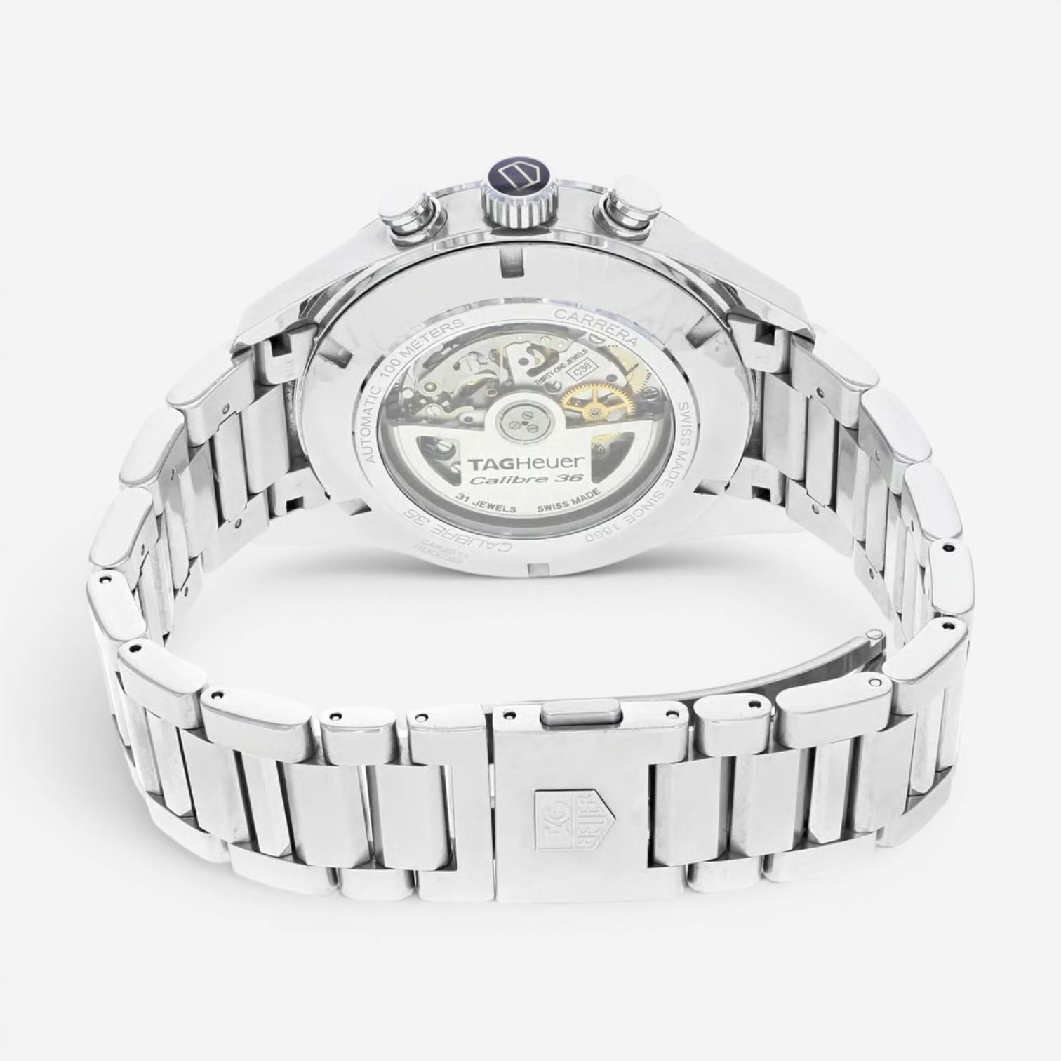 Tag Heuer Carrera Chronograph Stainless Steel Automatic Men's Watch CAR2B11.BA07 — view 4
