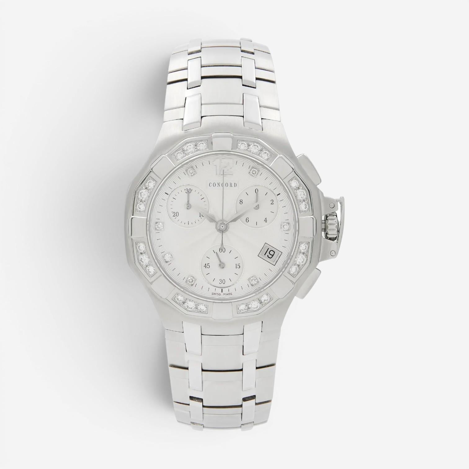 Concord Saratoga Stainless Steel Diamond Quartz Ladies Watch 310889