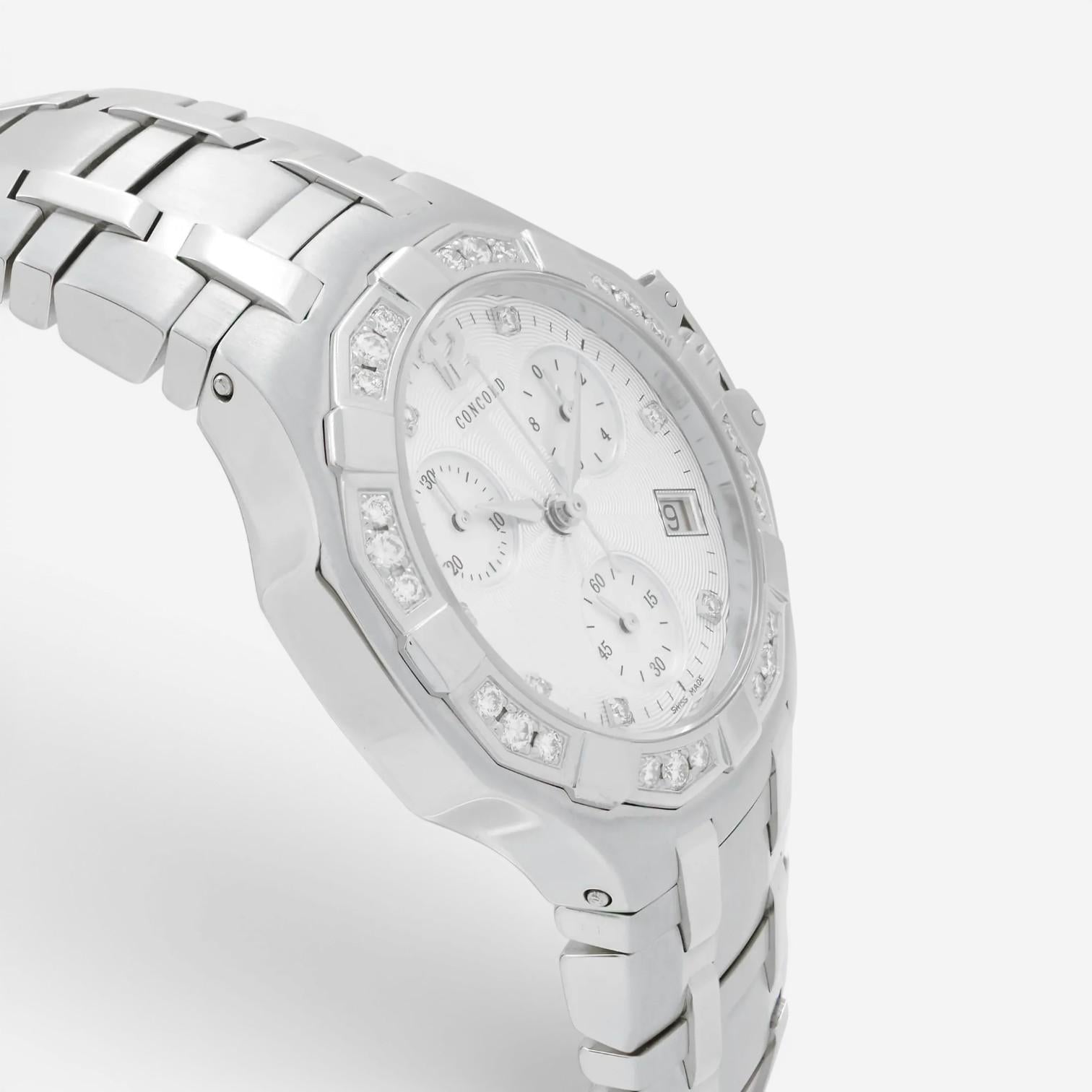Concord Saratoga Stainless Steel Diamond Quartz Ladies Watch 310889 — view 3