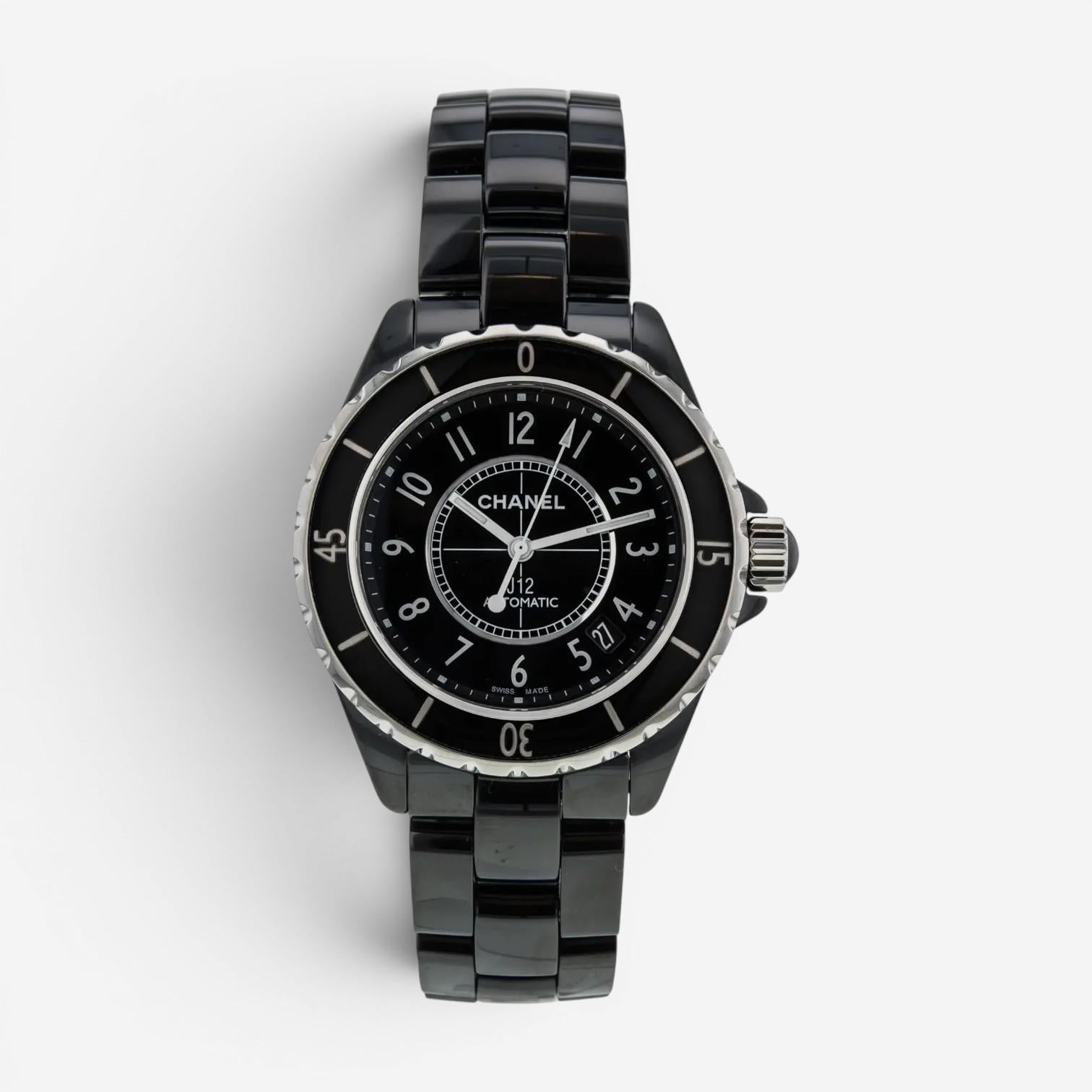Chanel J12 Ceramic & Stainless Steel Automatic Unisex Watch H0685