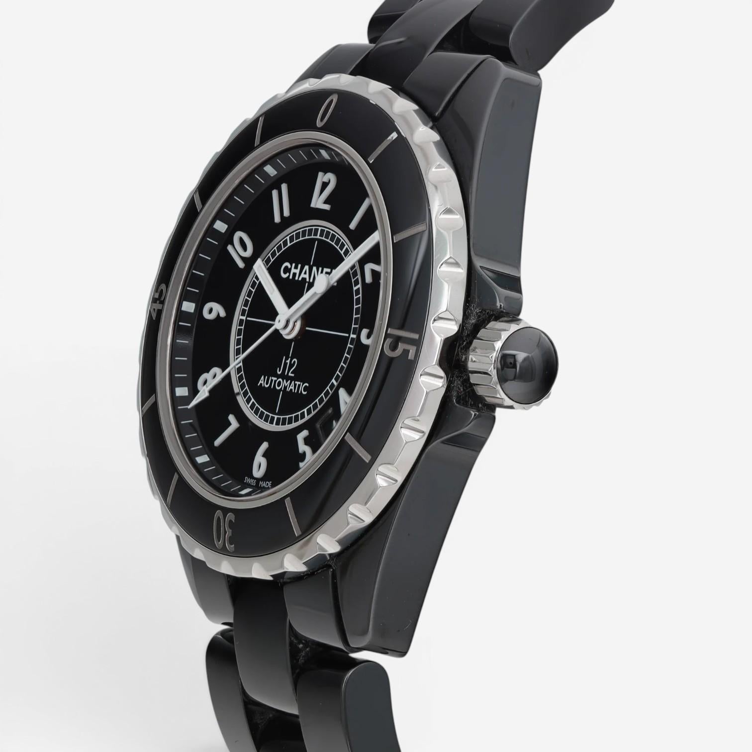 Chanel J12 Ceramic & Stainless Steel Automatic Unisex Watch H0685 — view 2