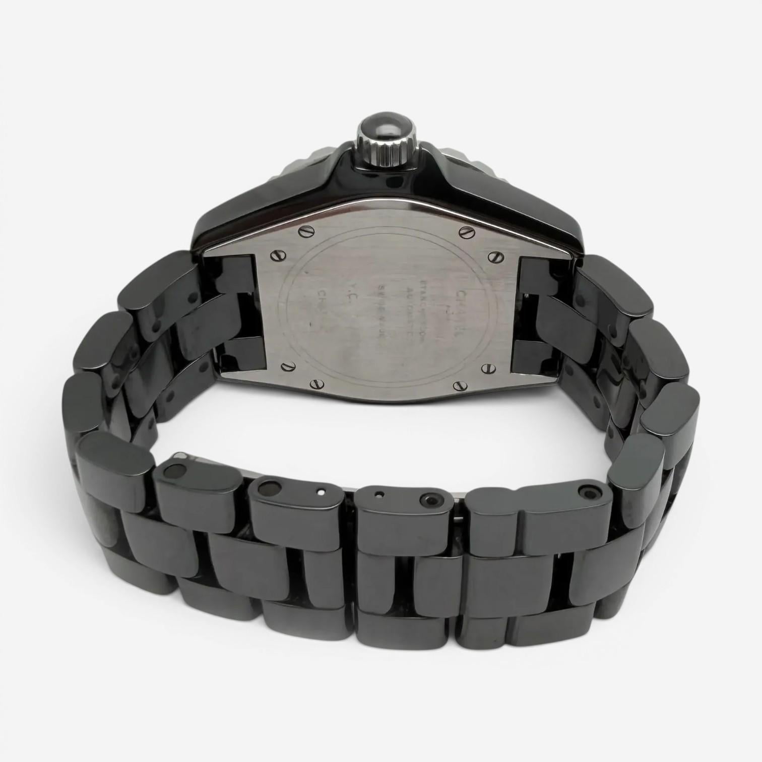 Chanel J12 Ceramic & Stainless Steel Automatic Unisex Watch H0685 — view 4