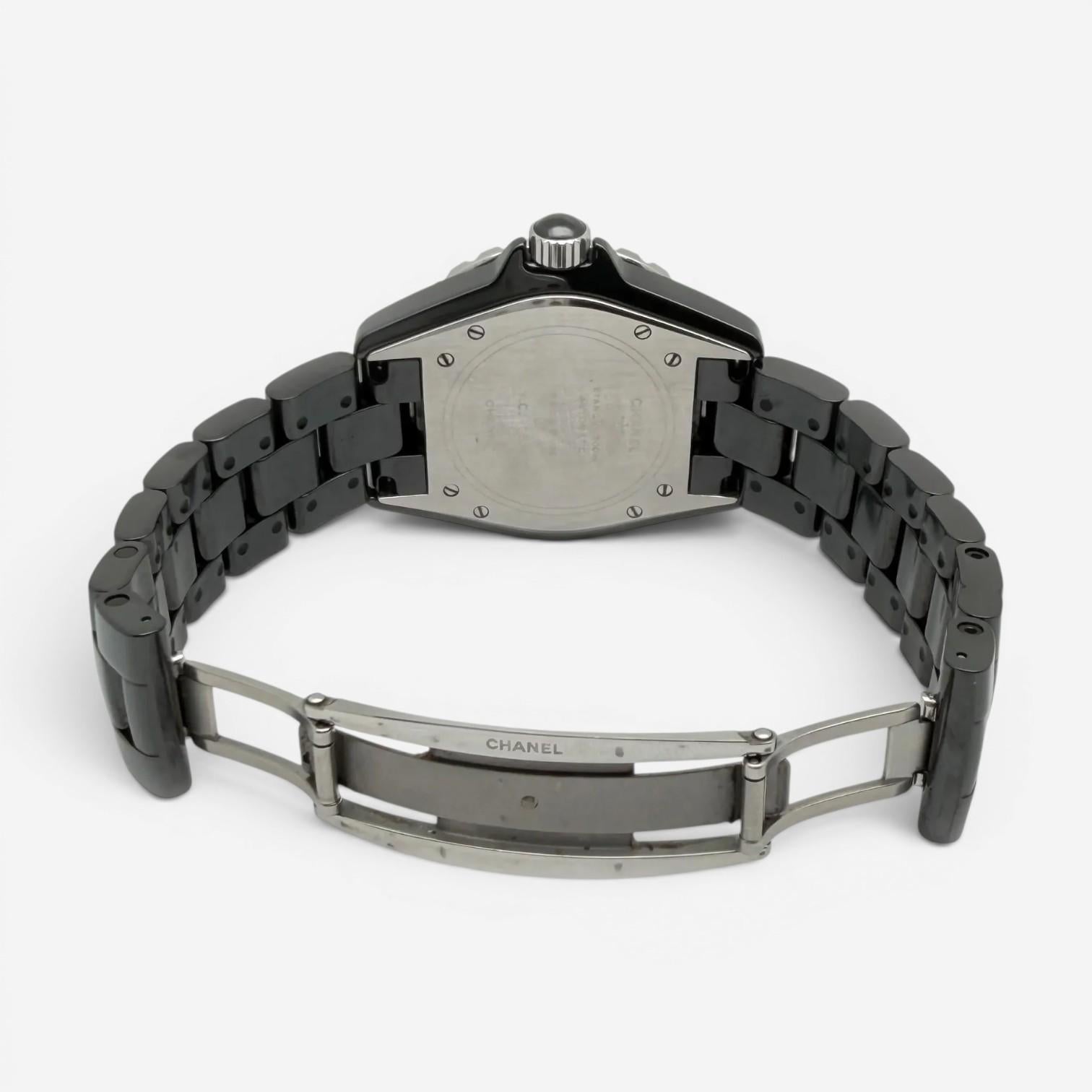 Chanel J12 Ceramic & Stainless Steel Automatic Unisex Watch H0685 — view 5