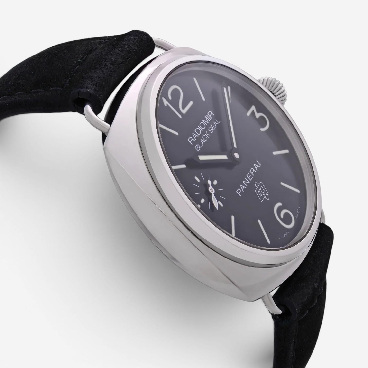 Panerai Radiomir Black Seal Stainless Steel Manual Wind Men's Watch PAM00380 — view 3
