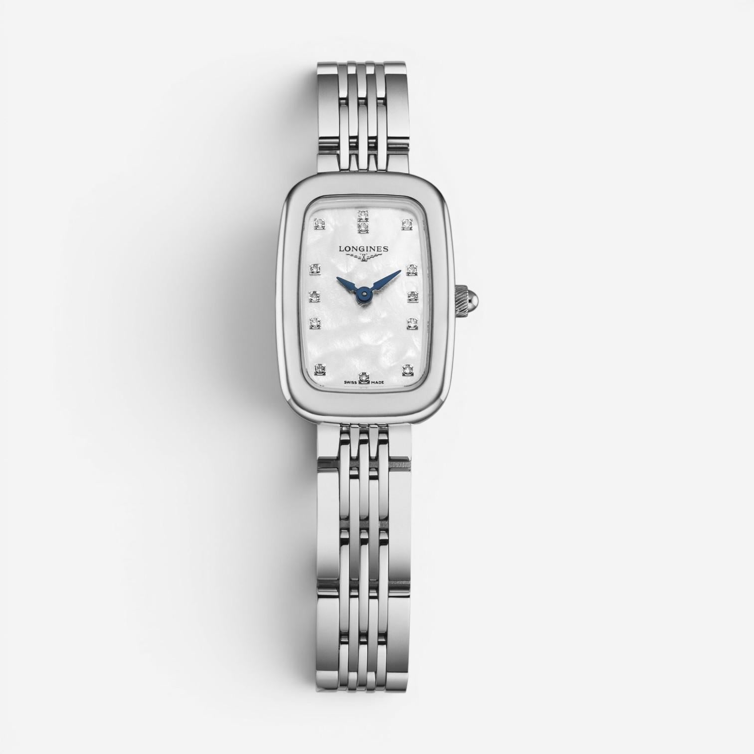 Longines Equestrian Stainless Steel Diamond Quartz Ladies Watch L6.140.4.87.6