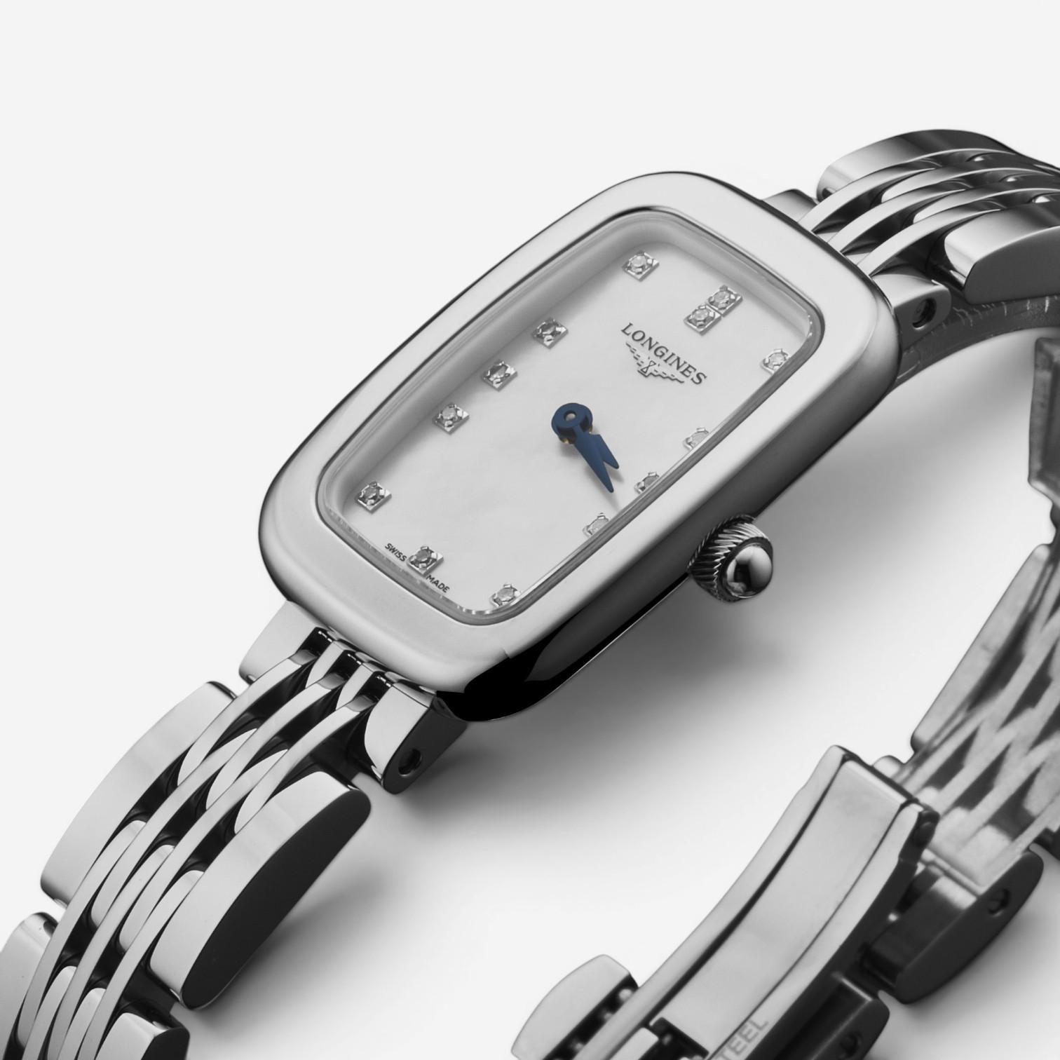 Longines Equestrian Stainless Steel Diamond Quartz Ladies Watch L6.140.4.87.6 — view 2