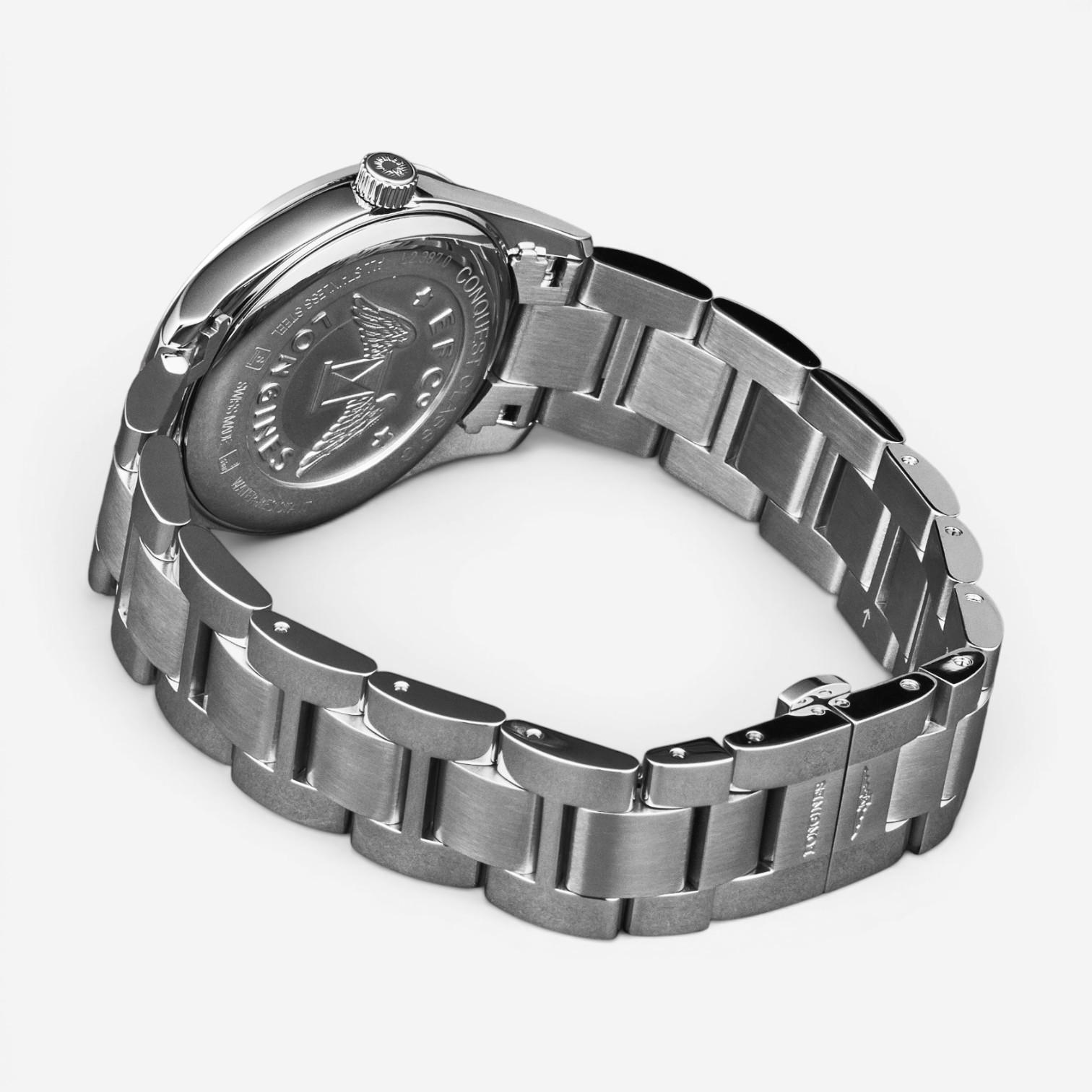 Longines Conquest Stainless Steel Diamond Quartz Ladies Watch L2.387.0.87.6 — view 3