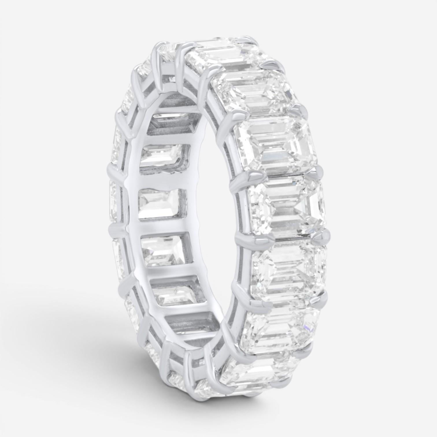 Diana M. Jewels Platinum Diamond Eternity Band Ring Sz. 5.75 WB5318