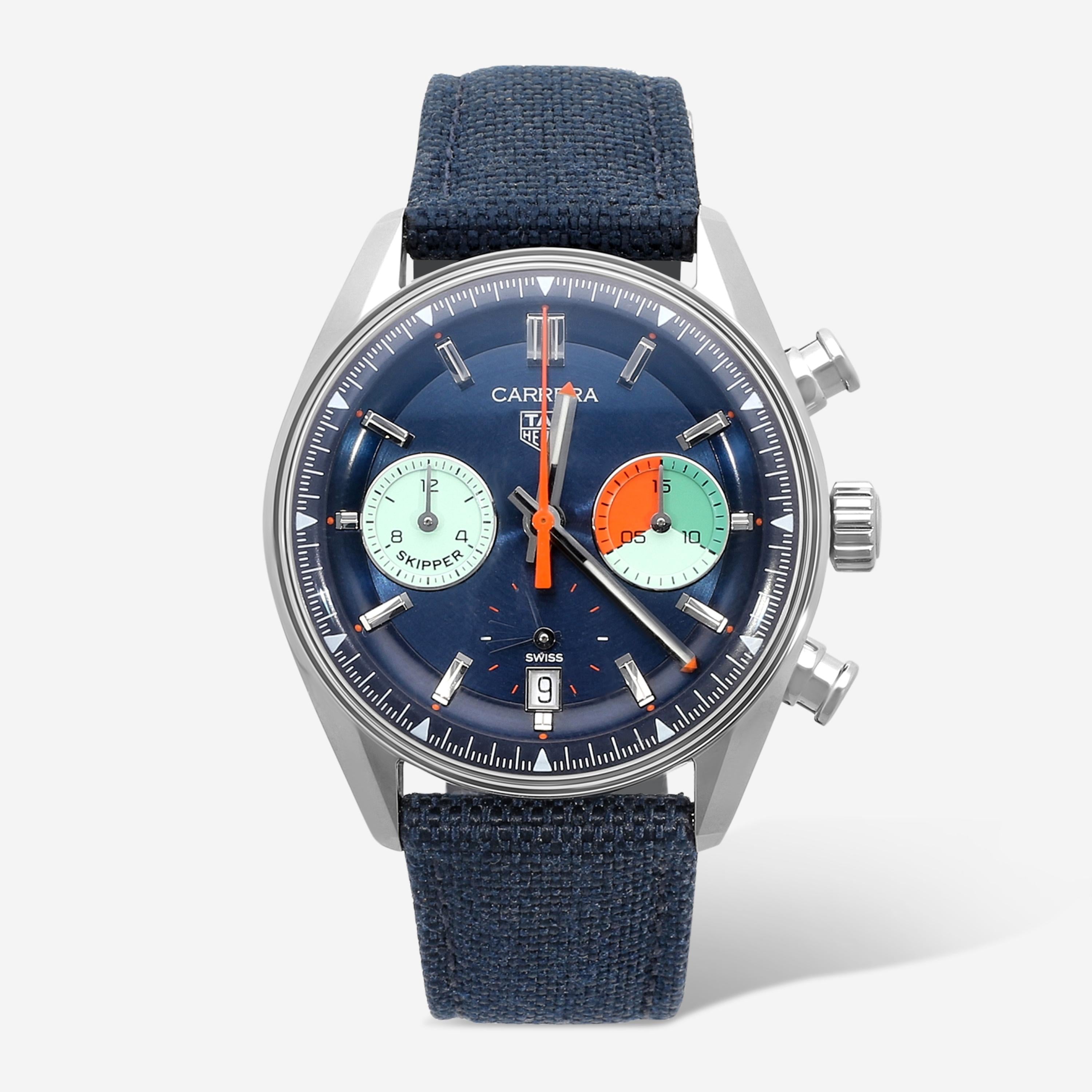 Tag Heuer Carrera Skipper Chronograph Stainless Steel Automatic Men's Watch CBS2213.FN6002
