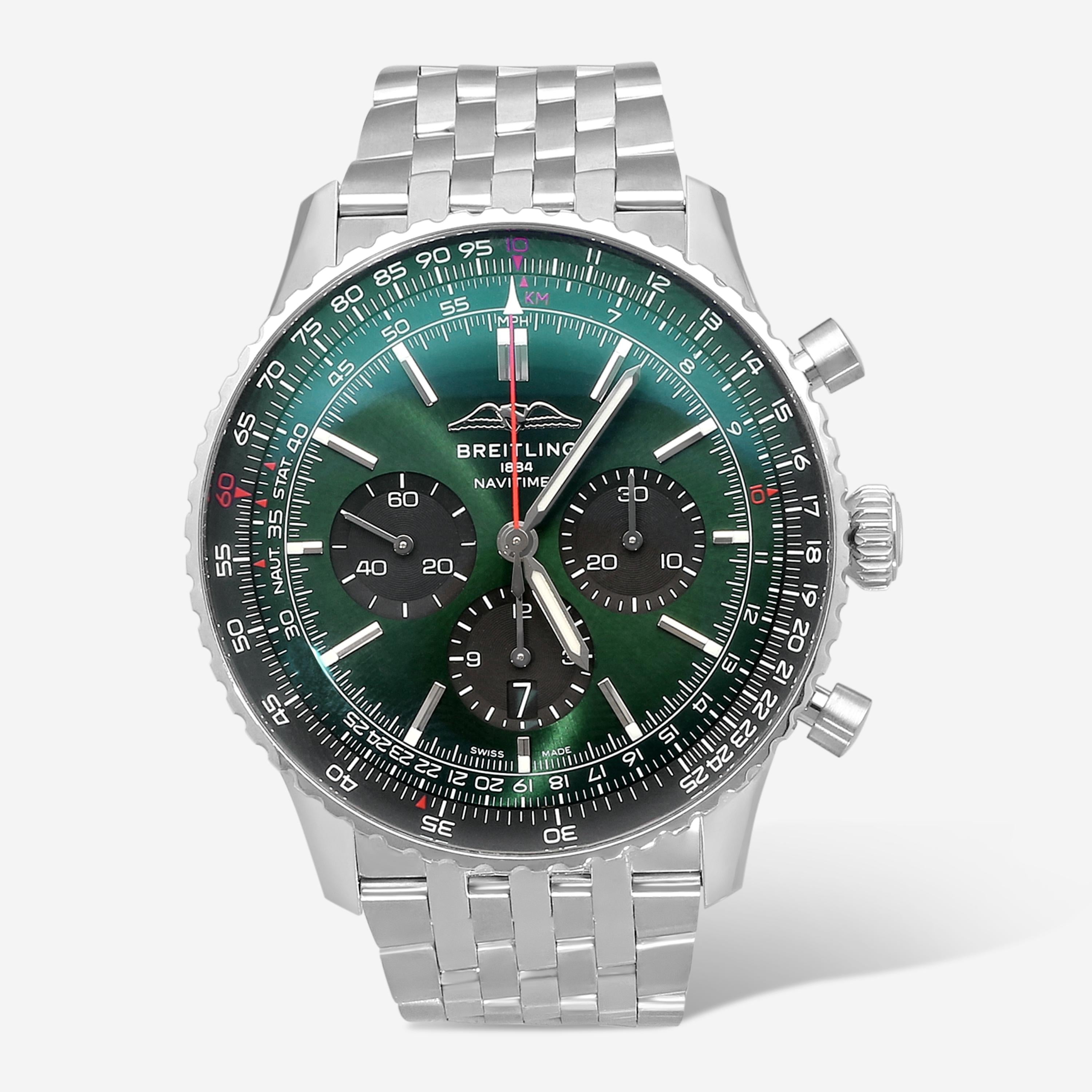Breitling Navitimer Chronograph Stainless Steel Automatic Men's Watch AB0137241L