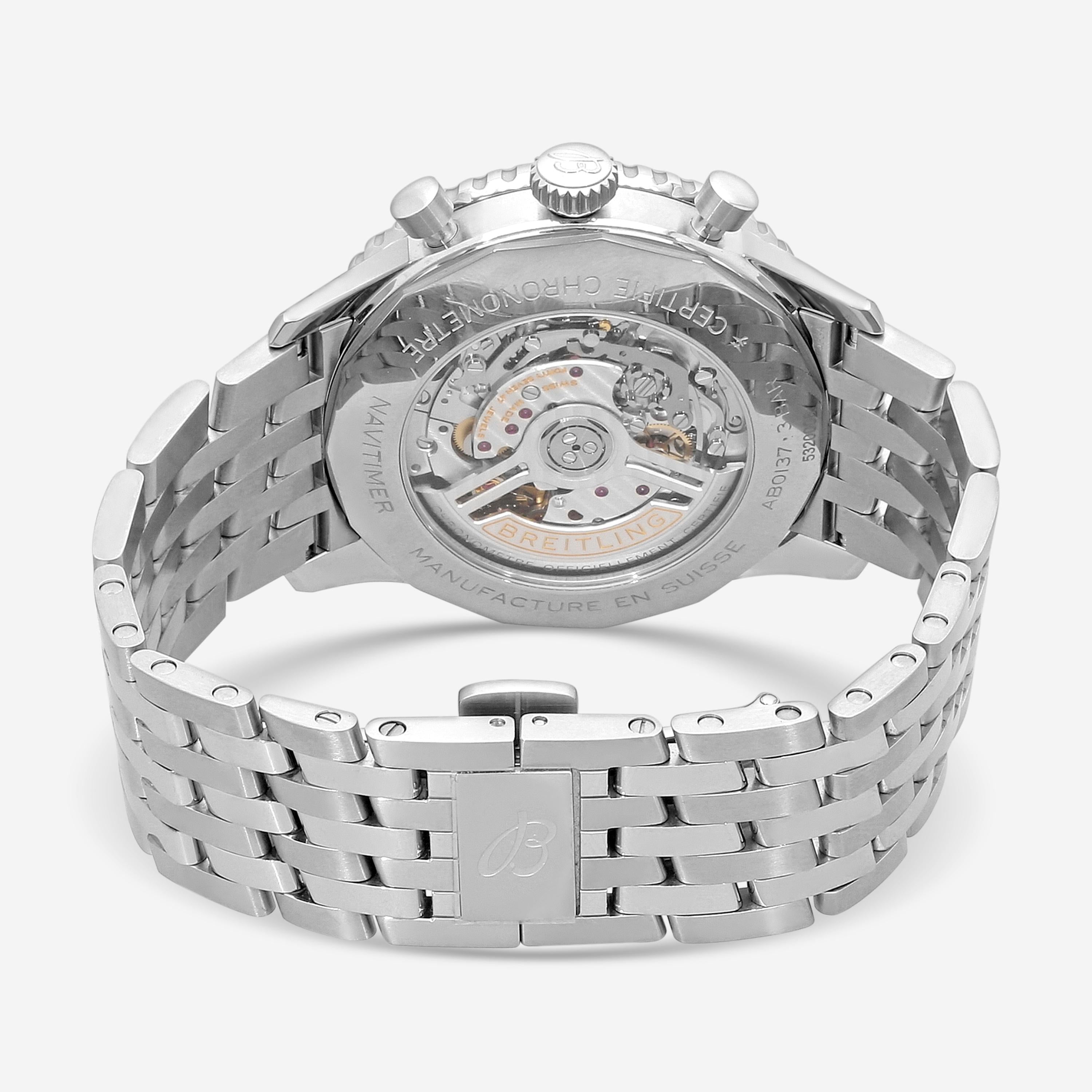 Breitling Navitimer Chronograph Stainless Steel Automatic Men's Watch AB0137241L — view 3