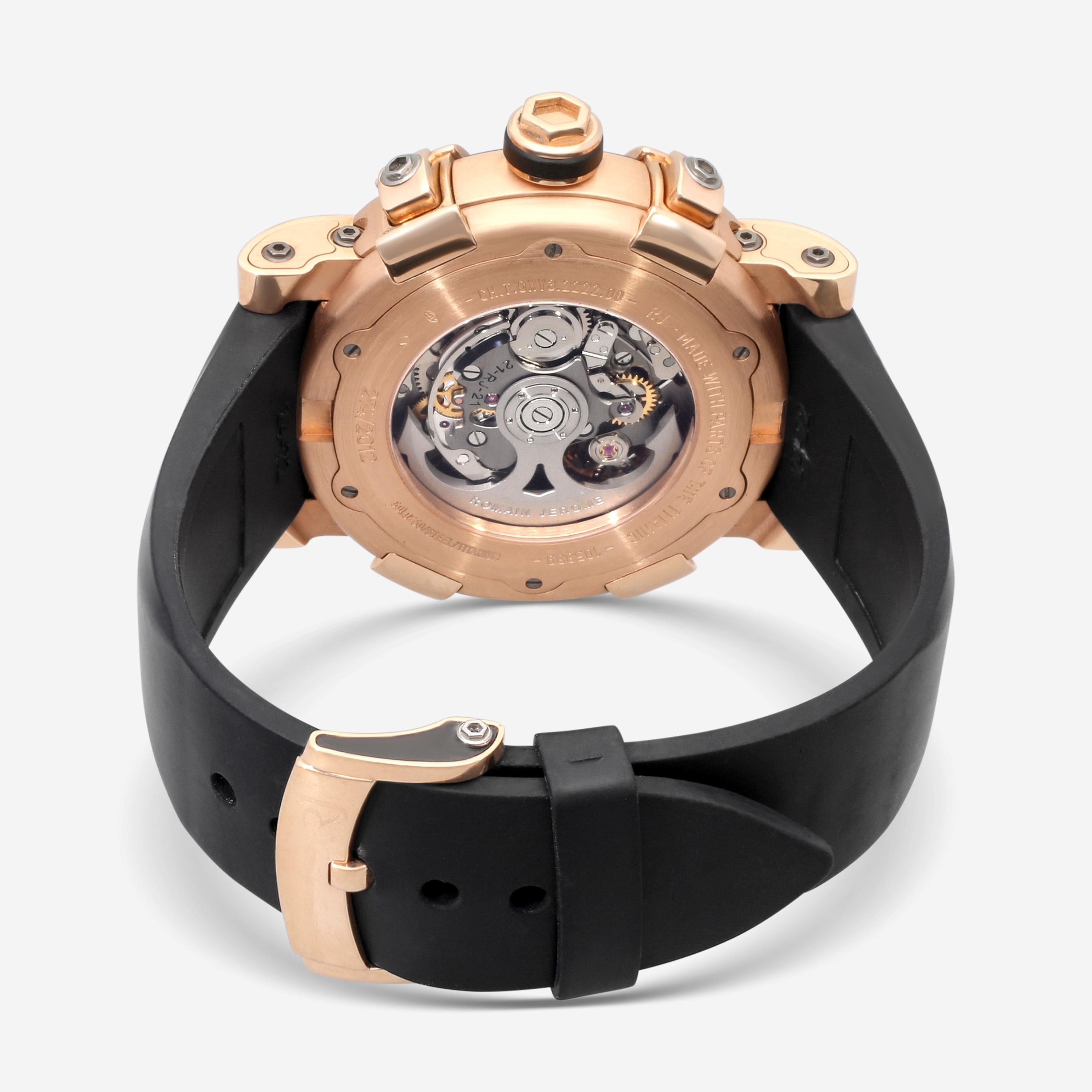 Romain Jerome Titanic DNA 18K Rose Gold Chrono Automatic Men's Watch CH.T.OXY — view 3