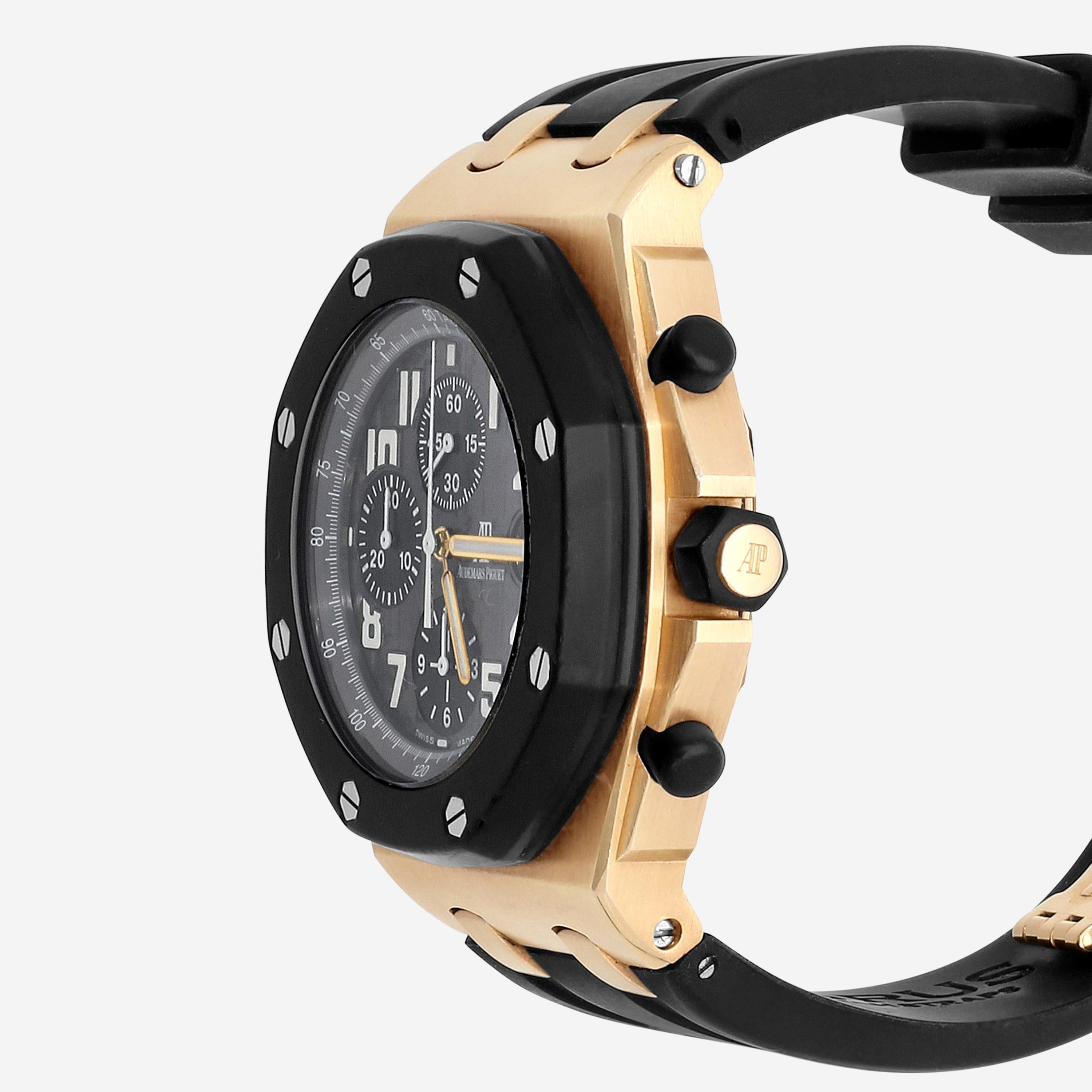 Audemars Piguet Royal Oak Offshore 18K Rose Gold Automatic Men's Watch 3842 — view 2