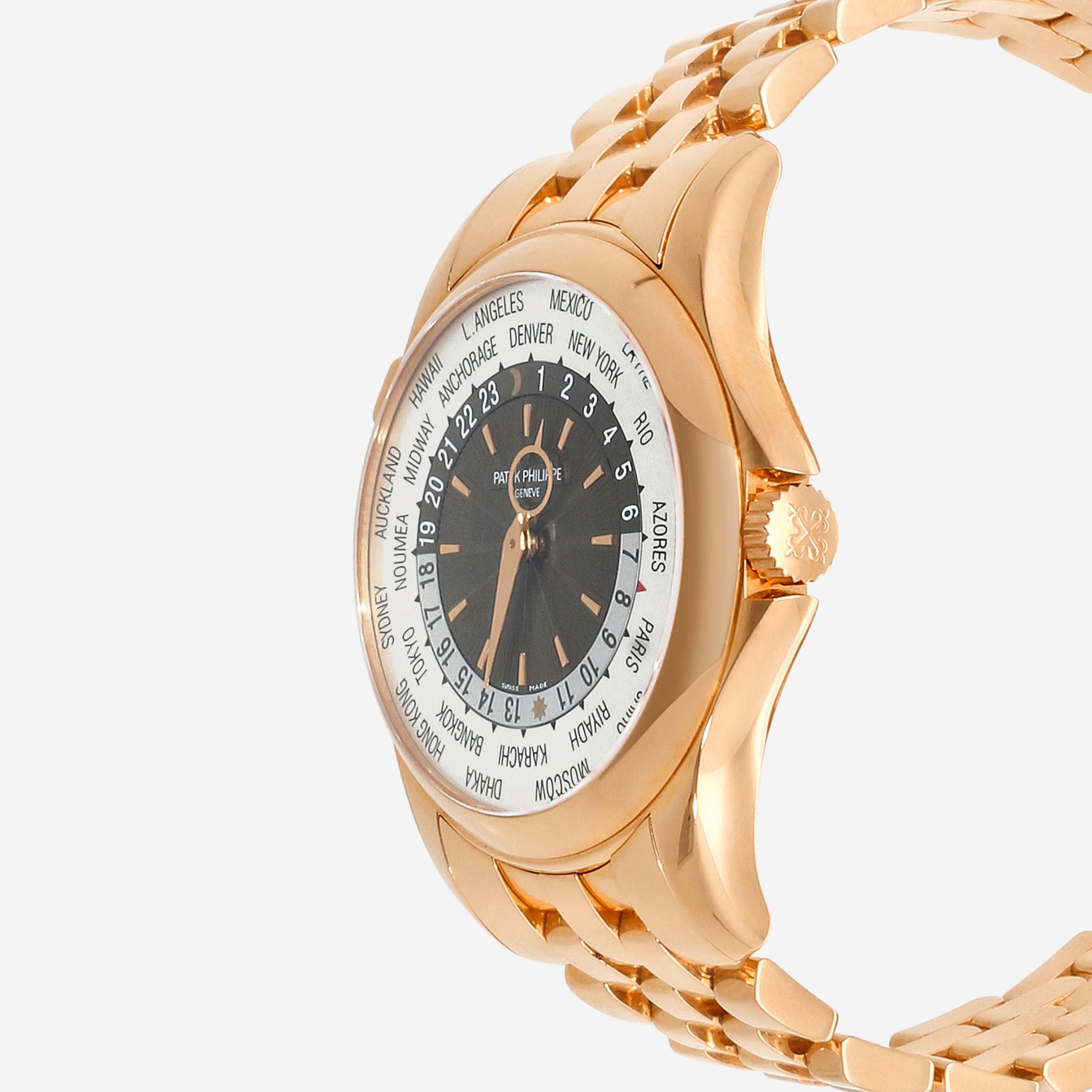 Patek Philippe World Time 18K Rose Gold Automatic Men's Watch 5130/1R-011 — view 2