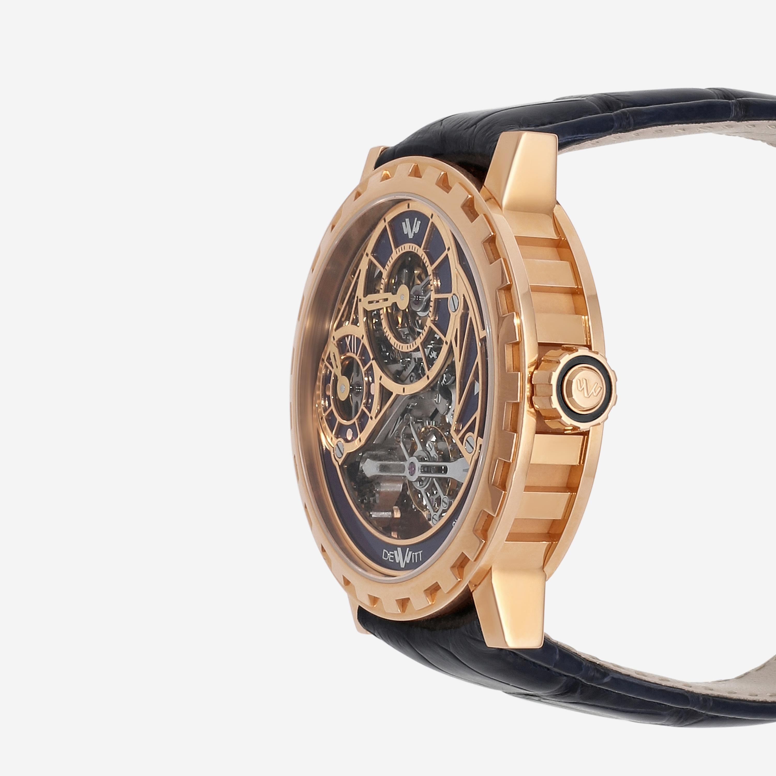 DeWitt Academia Grand Tourbillon 18K Rose Gold Manual Wind Men's Watch AC.GT.003 — view 2
