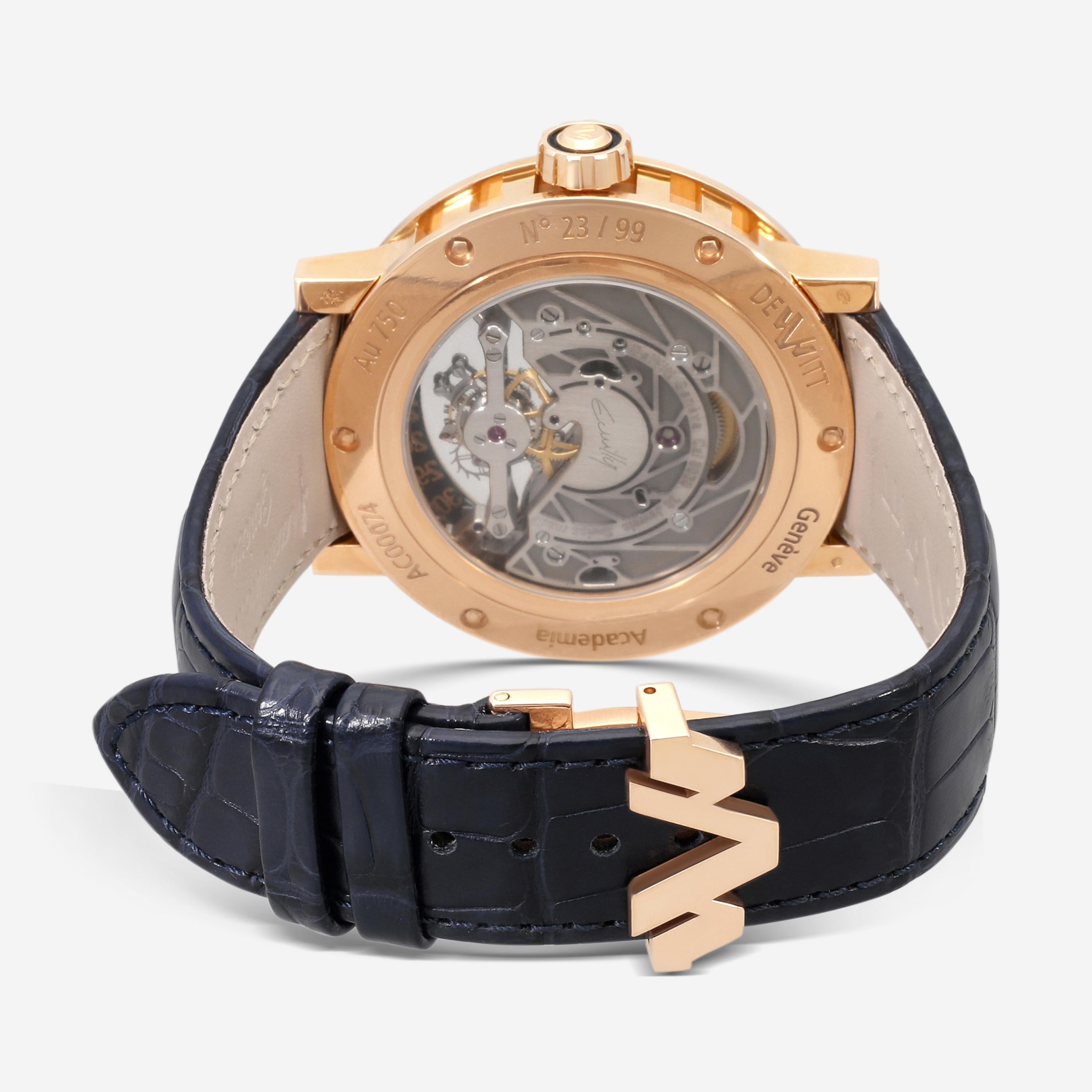 DeWitt Academia Grand Tourbillon 18K Rose Gold Manual Wind Men's Watch AC.GT.003 — view 3