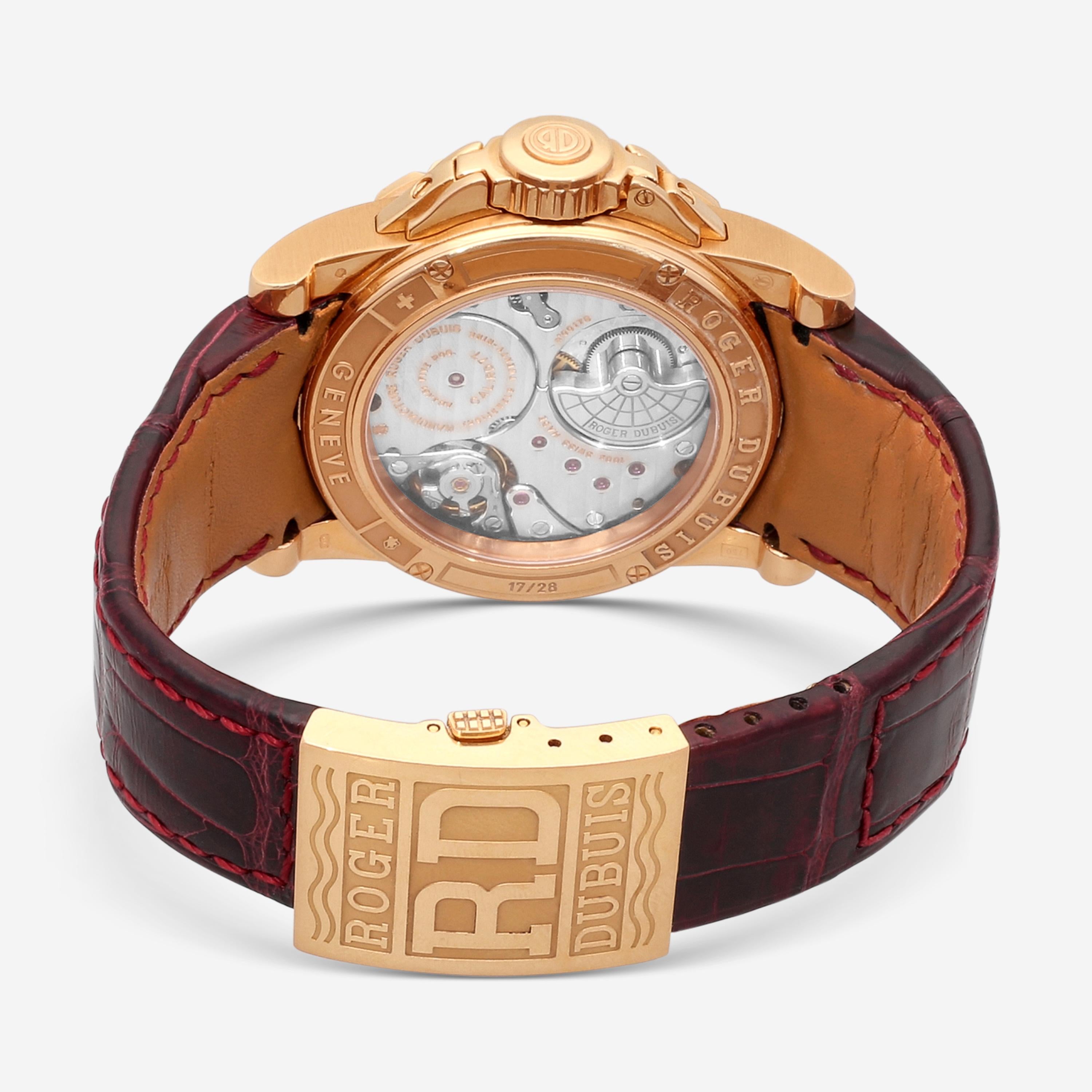 Roger Dubuis Excalibur 18K Rose Gold Automatic Men's Watch RDDBEX0220 — view 3