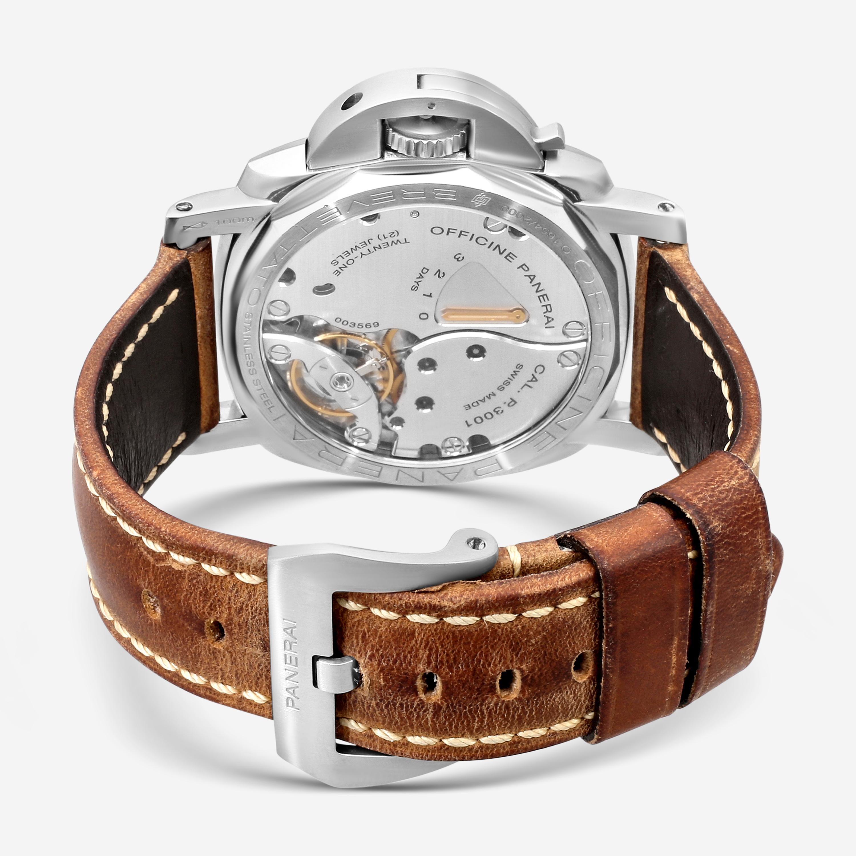 Panerai Luminor Marina 1950 3 Day Stainless Steel Manual Wind Men's Watch PAM00422 — view 3