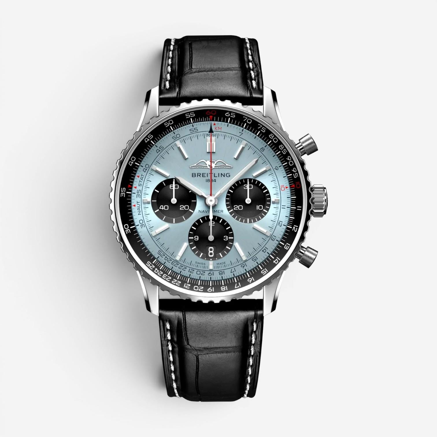 Breitling Navitimer Chronograph Stainless Steel Automatic Men's Watch AB0138241C