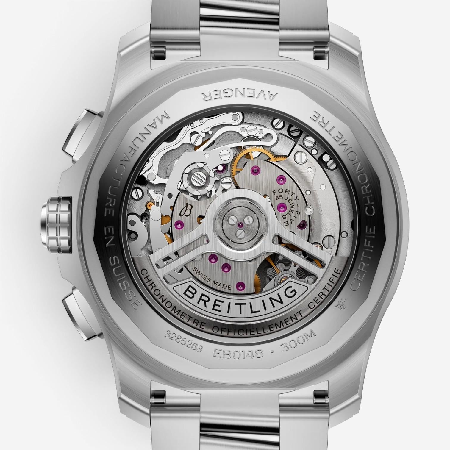 Breitling Super Avenger Chronograph Titanium Automatic Men's Watch EB0148101C1E1 — view 4
