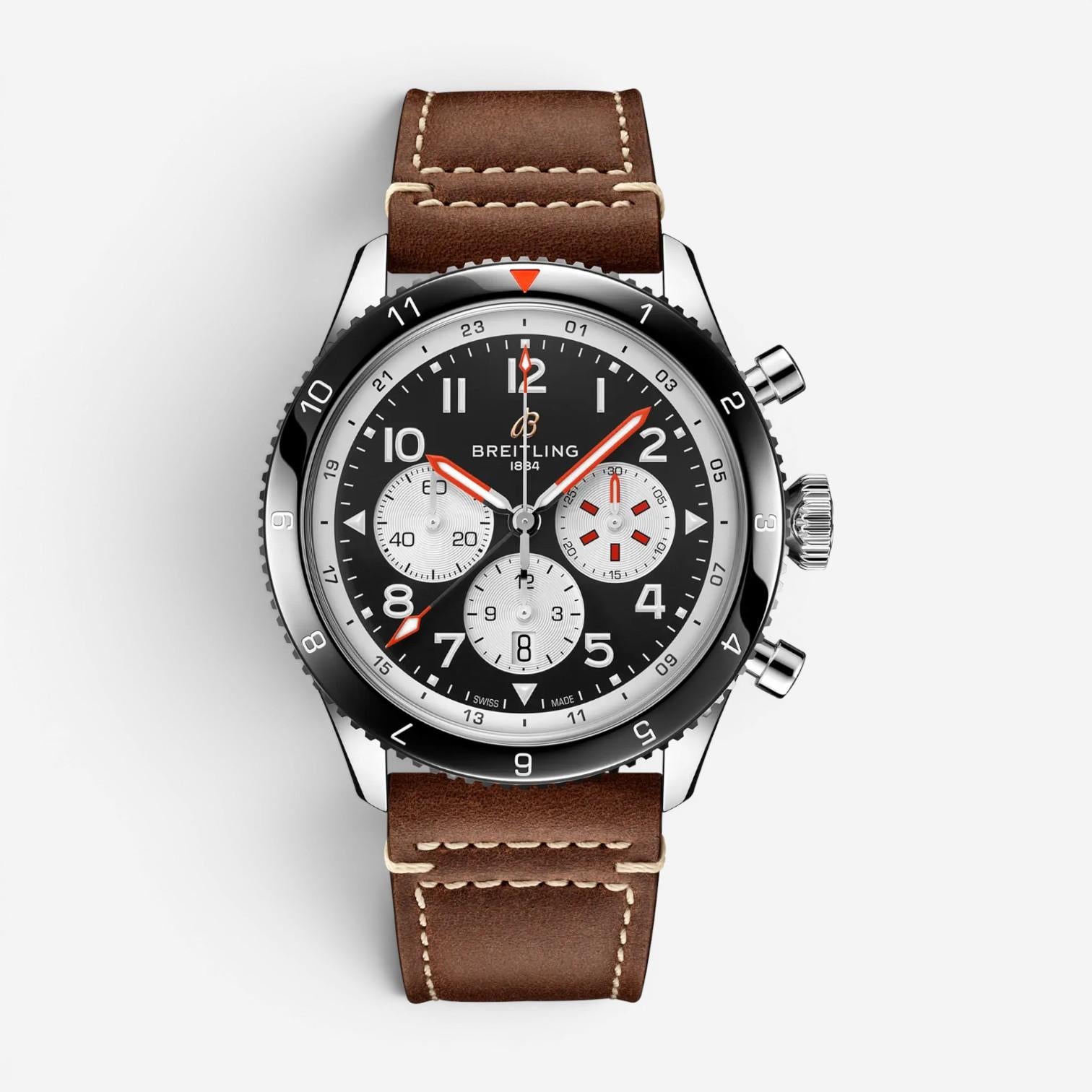 Breitling Classic AVI Super Stainless Steel Automatic Men's Watch YB04451A1B1X1