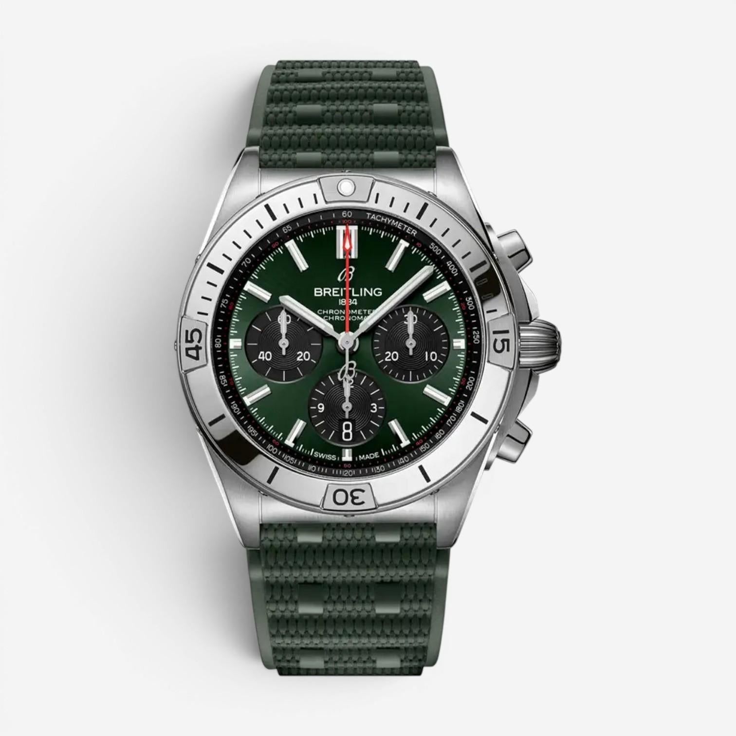 Breitling Chronomat Chronograph Stainless Steel Automatic Men's Watch AB0134101L