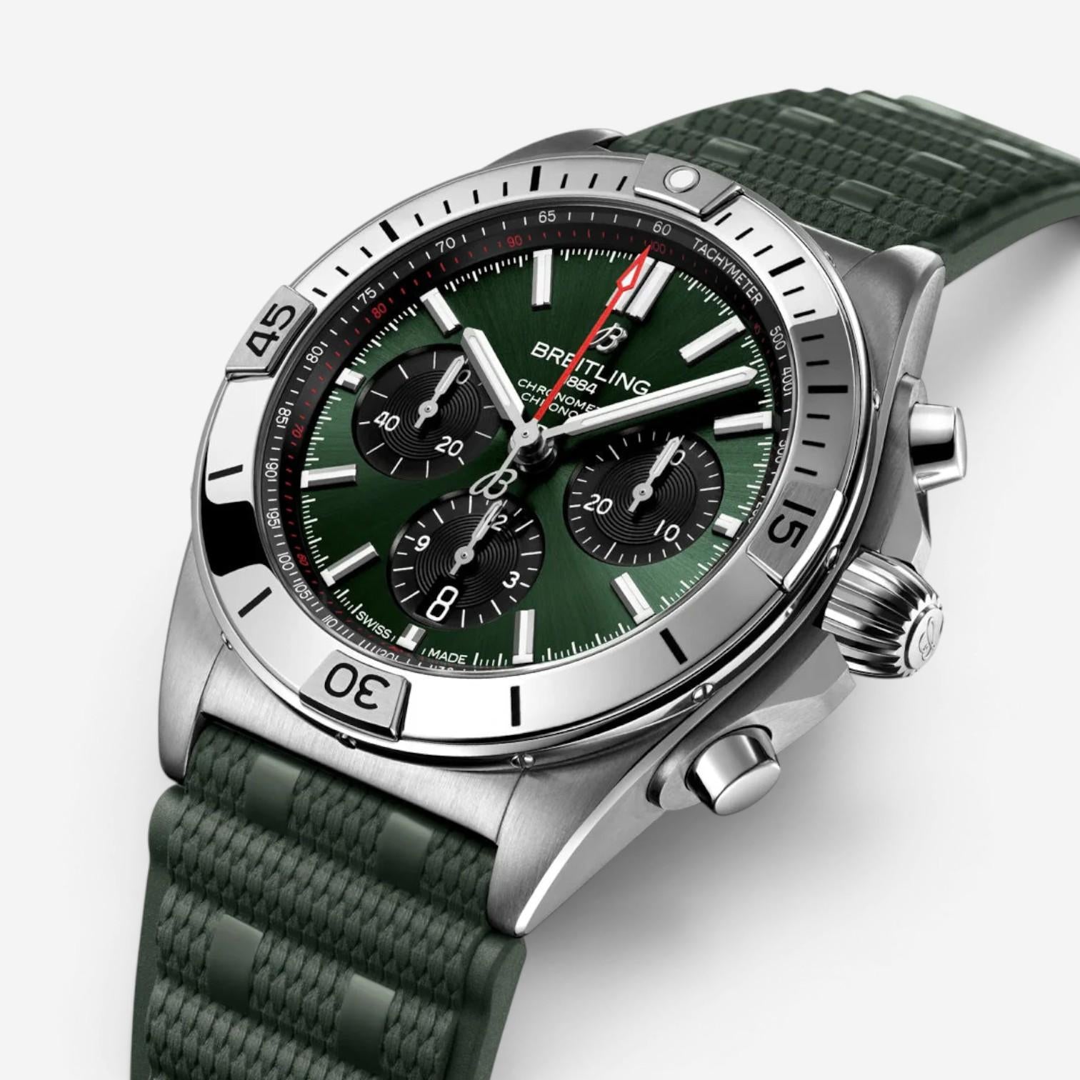 Breitling Chronomat Chronograph Stainless Steel Automatic Men's Watch AB0134101L — view 2