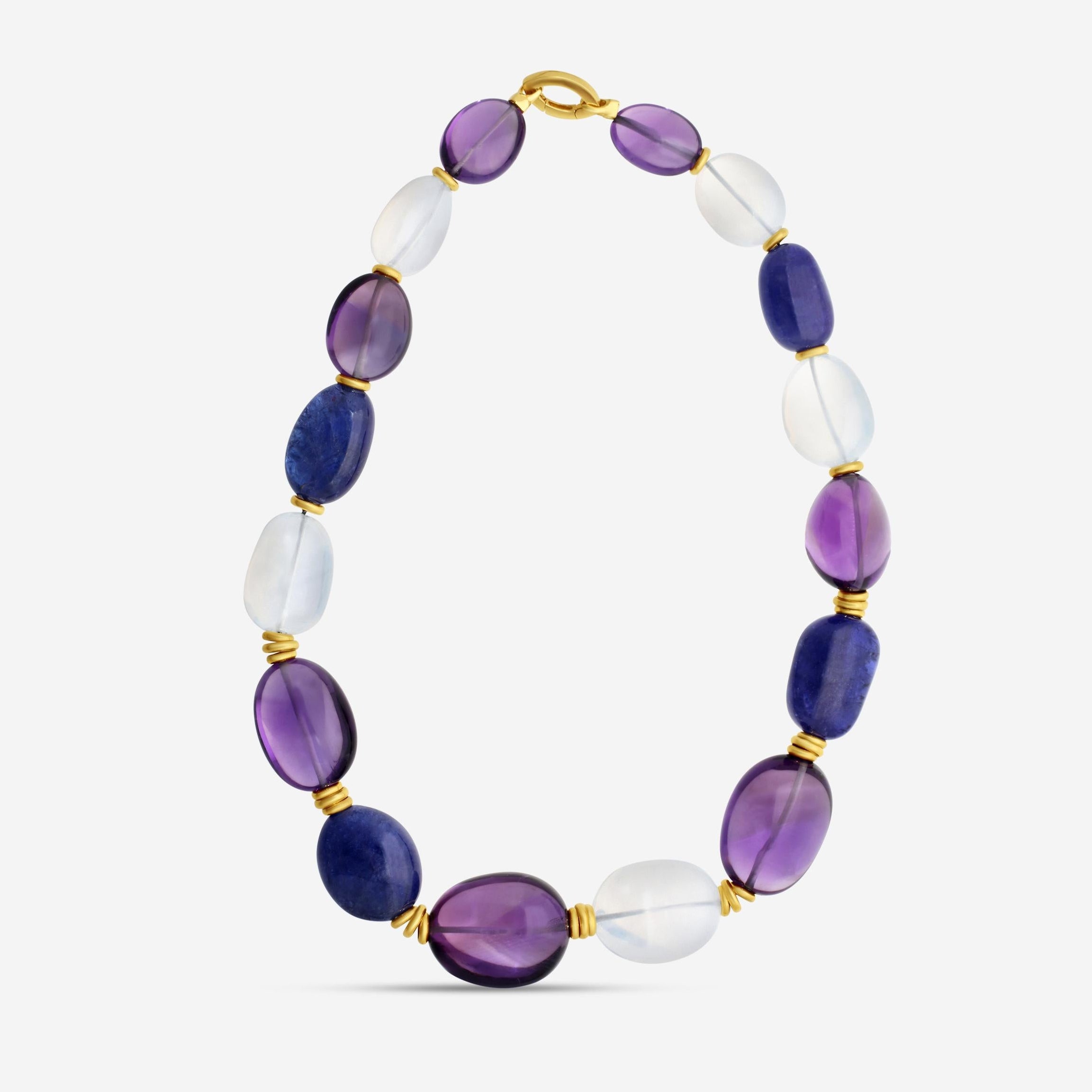 Goshwara G-One 18K Yellow Gold Multi-Gemstone Necklace JN0302