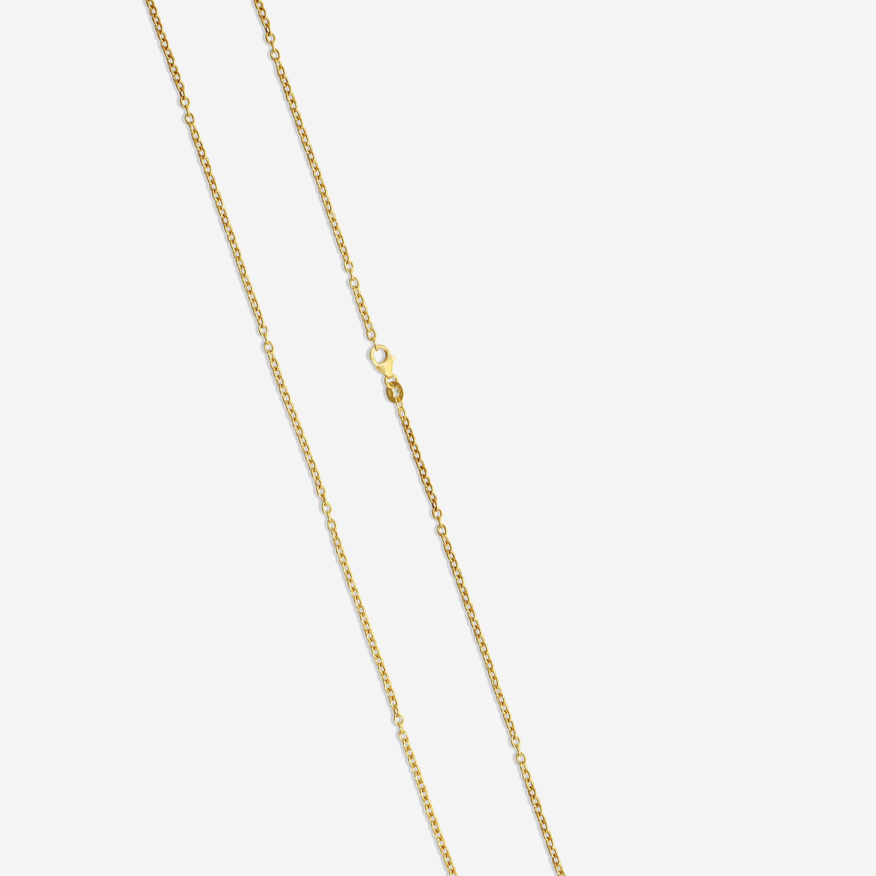 Goshwara Mischief 18K Yellow Gold Multi-Gemstone Pendant Necklace SP0017-02 — view 4