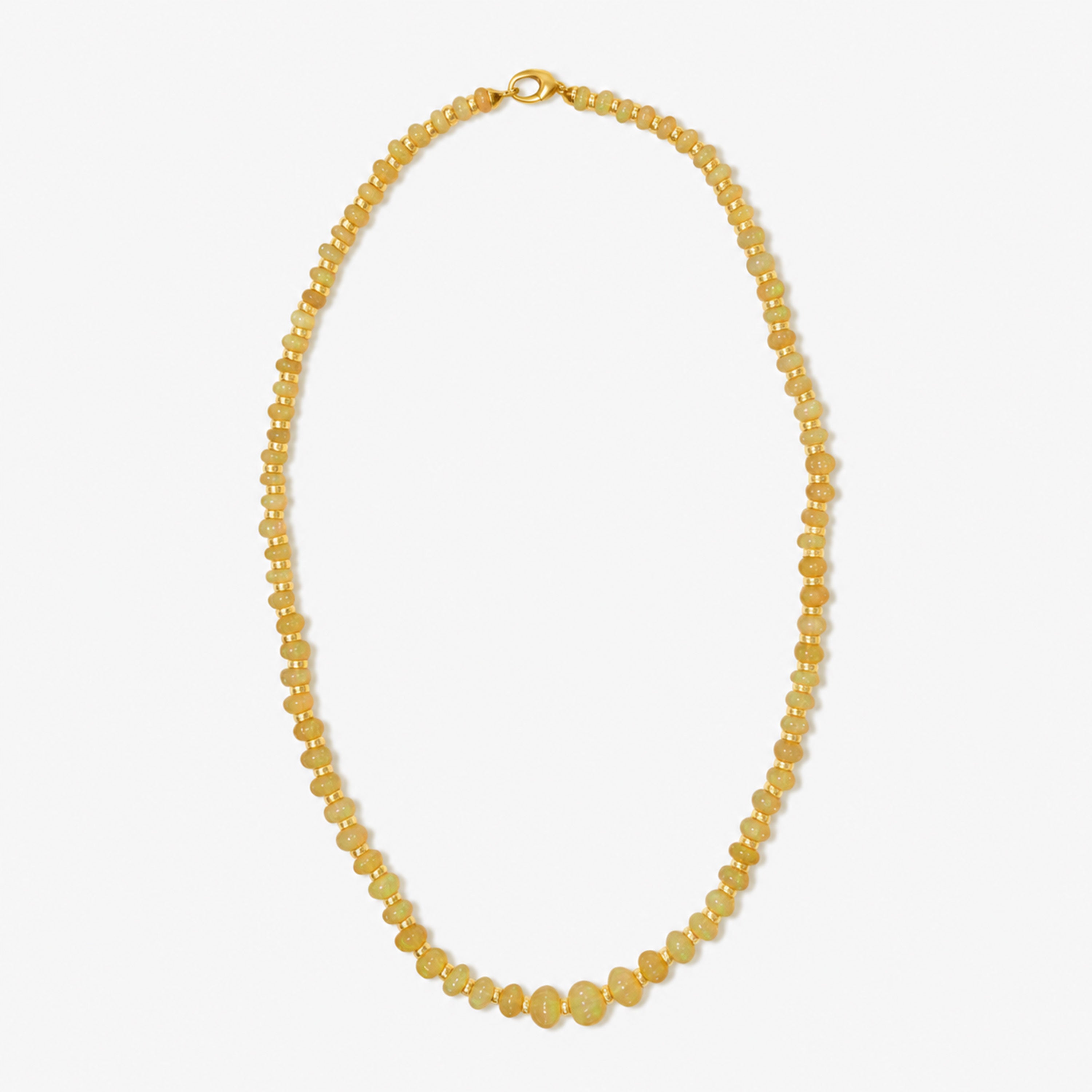 Goshwara Beyond 18K Yellow Gold Yellowish Brown Opal Necklace JN0294