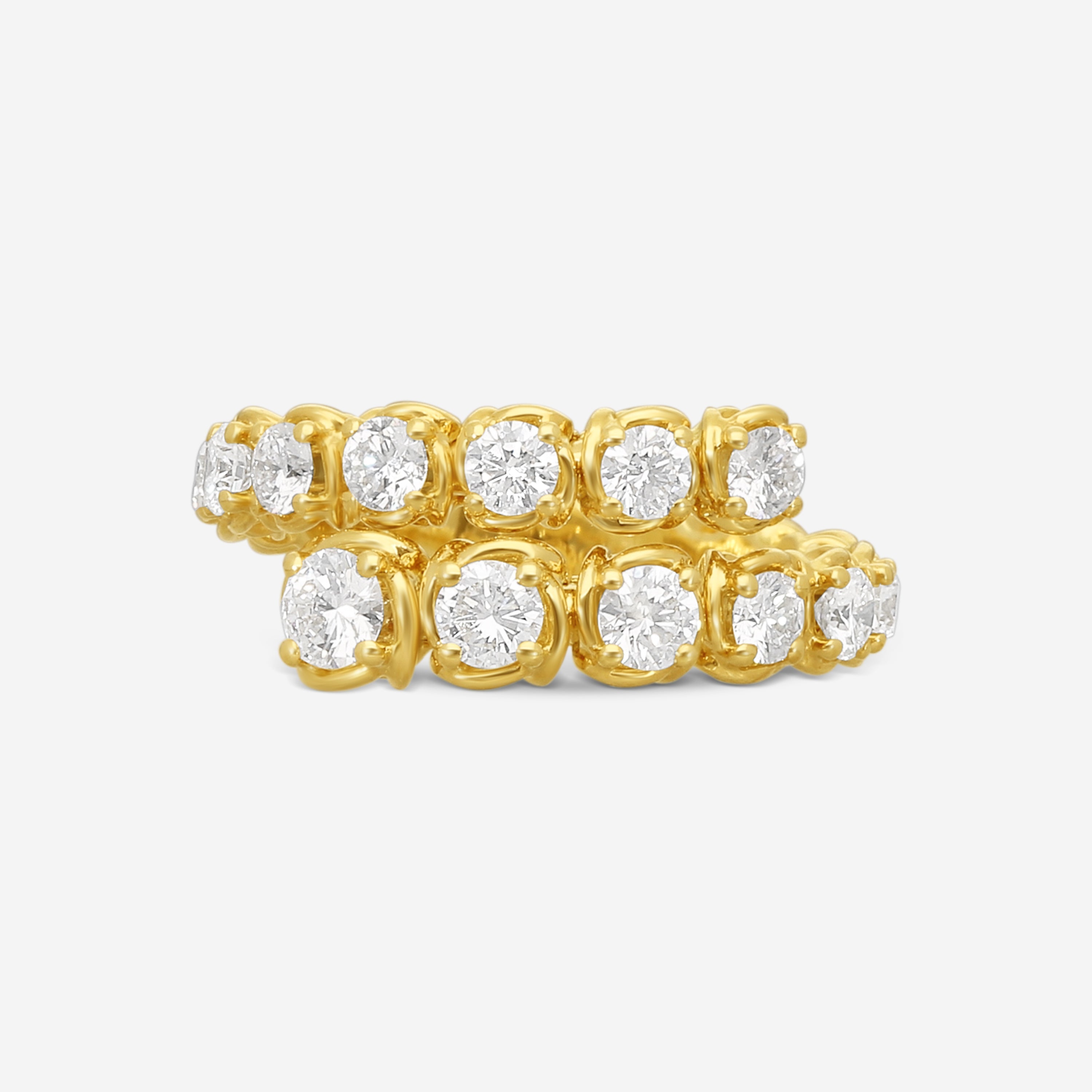 Ina Mar 18K Yellow Gold 2.02 ctw. Round Diamond Wrap Ring Sz. 6 ARR20051BS-YQJ065