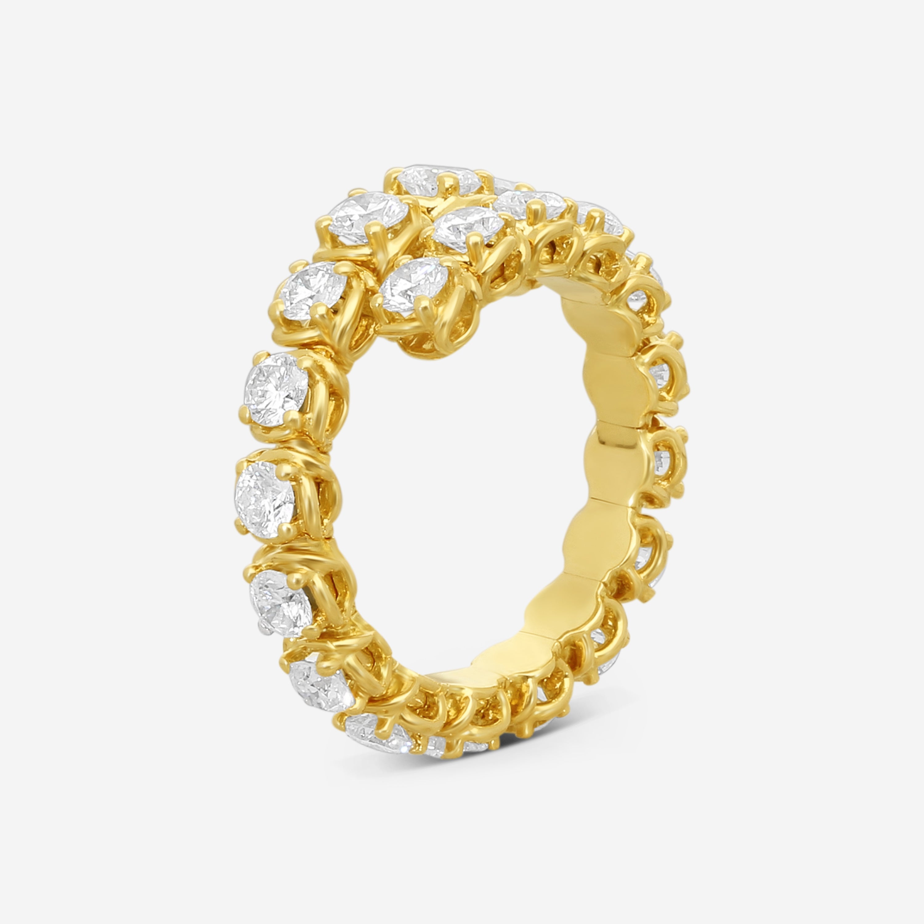 Ina Mar 18K Yellow Gold 2.02 ctw. Round Diamond Wrap Ring Sz. 6 ARR20051BS-YQJ065 — view 2