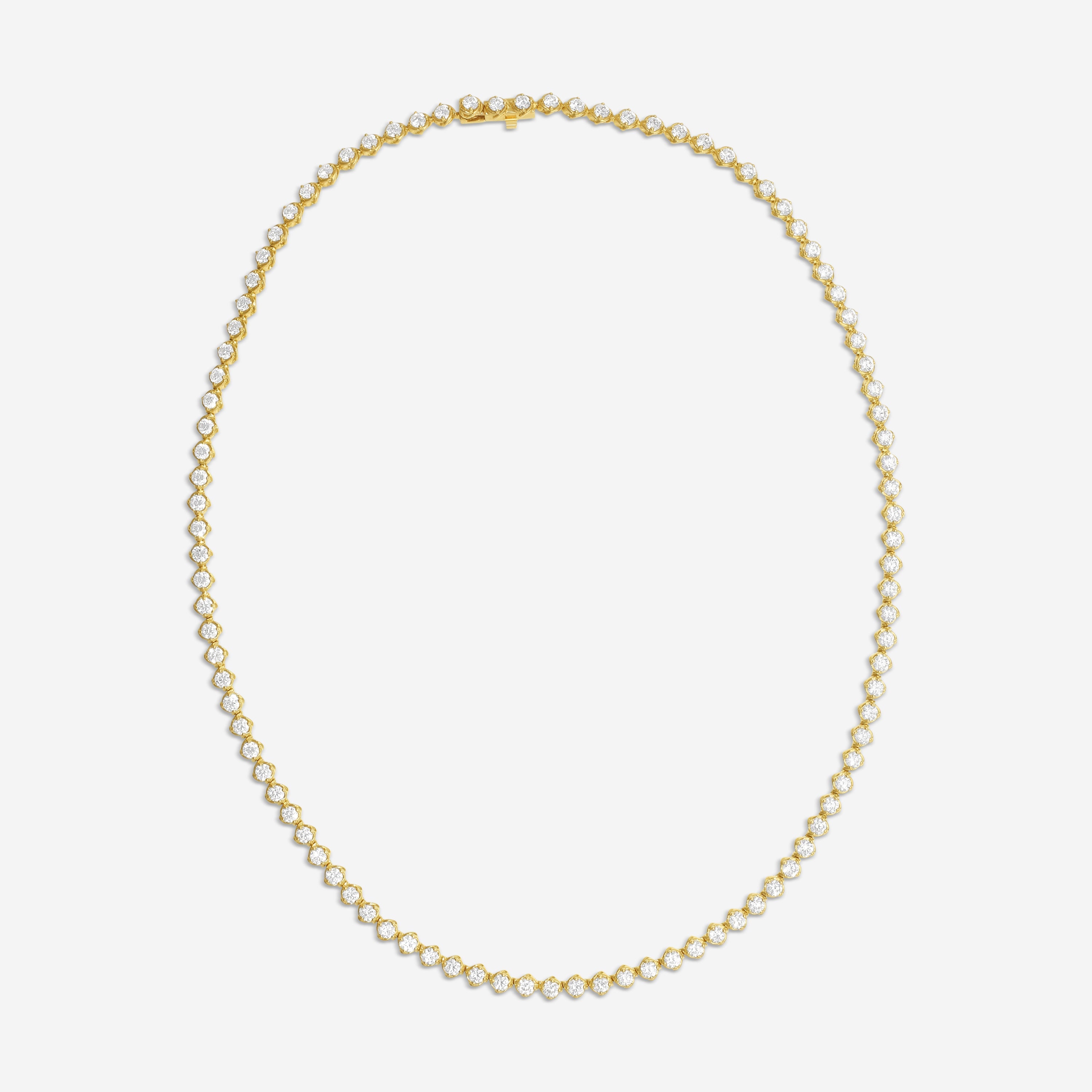 Ina Mar 18K Yellow Gold 6.88 ctw. Round Diamond Tennis Necklace ANK22110GL-YQJ160
