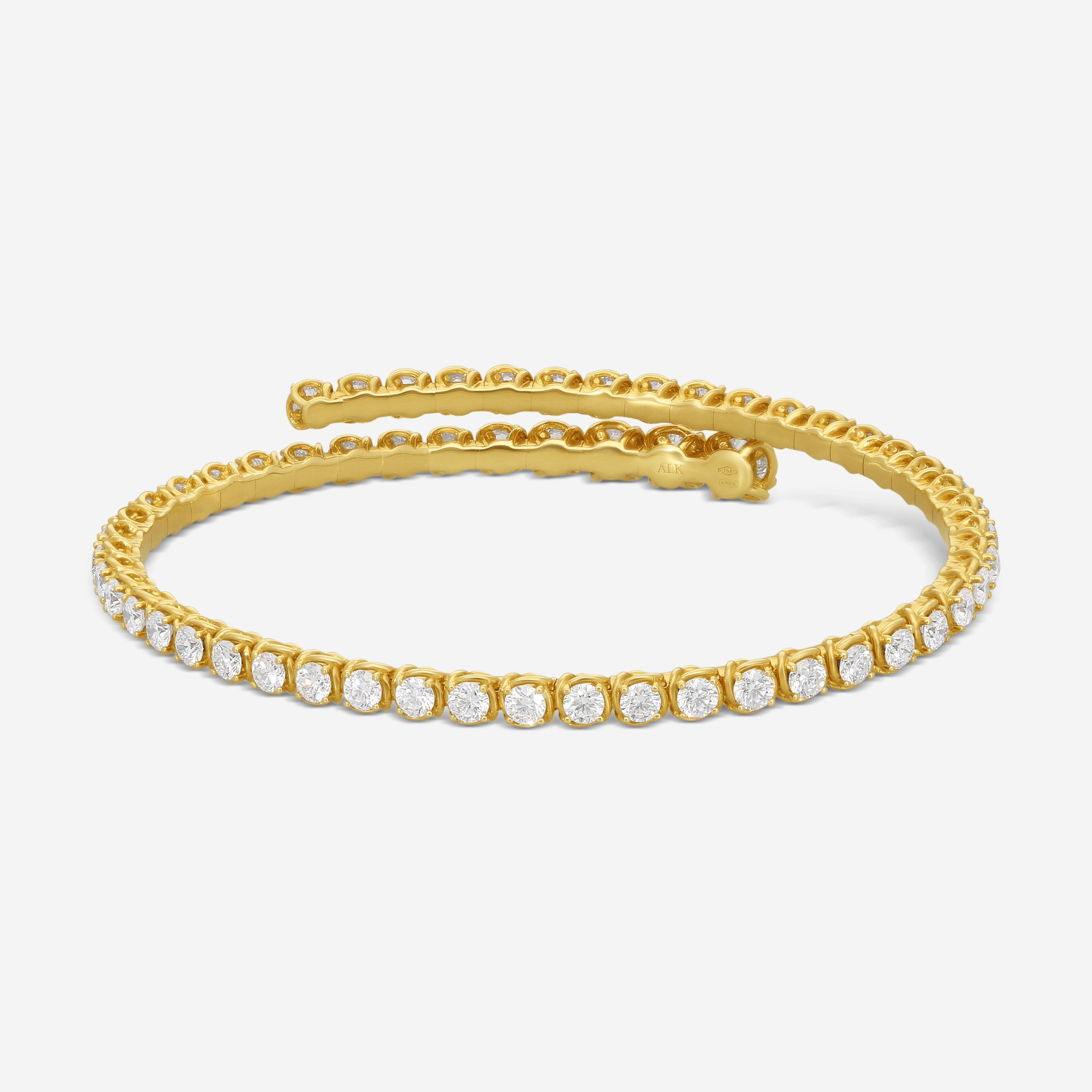Ina Mar 18K Yellow Gold 4.20 ctw. Round Diamond Wrap Bracelet ABR23478EP-YQJ070 — view 3